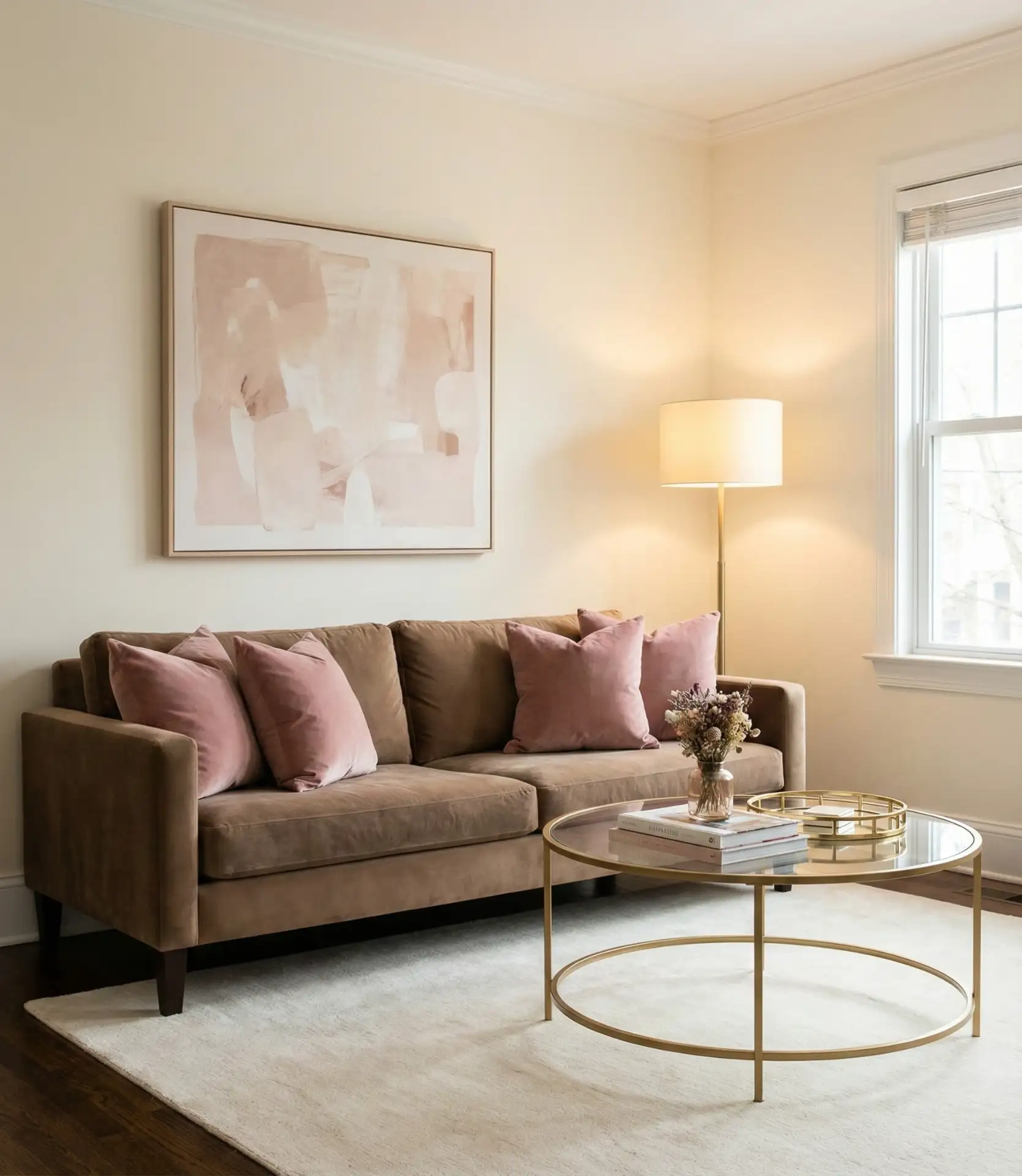 Medium Brown with Pink Accents for Soft Sophistication 2