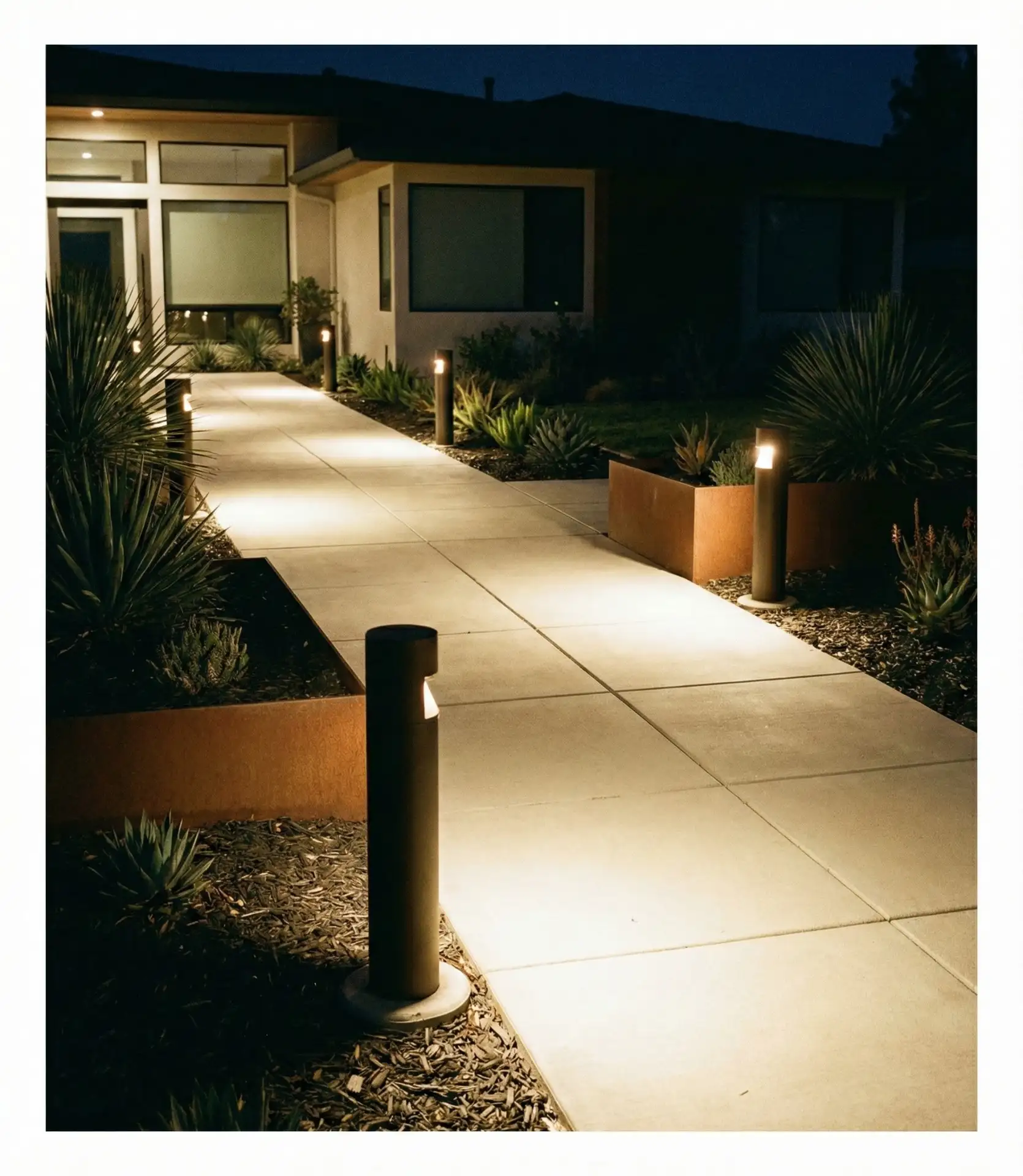 Minimalist Bollard Pathway Markers 2