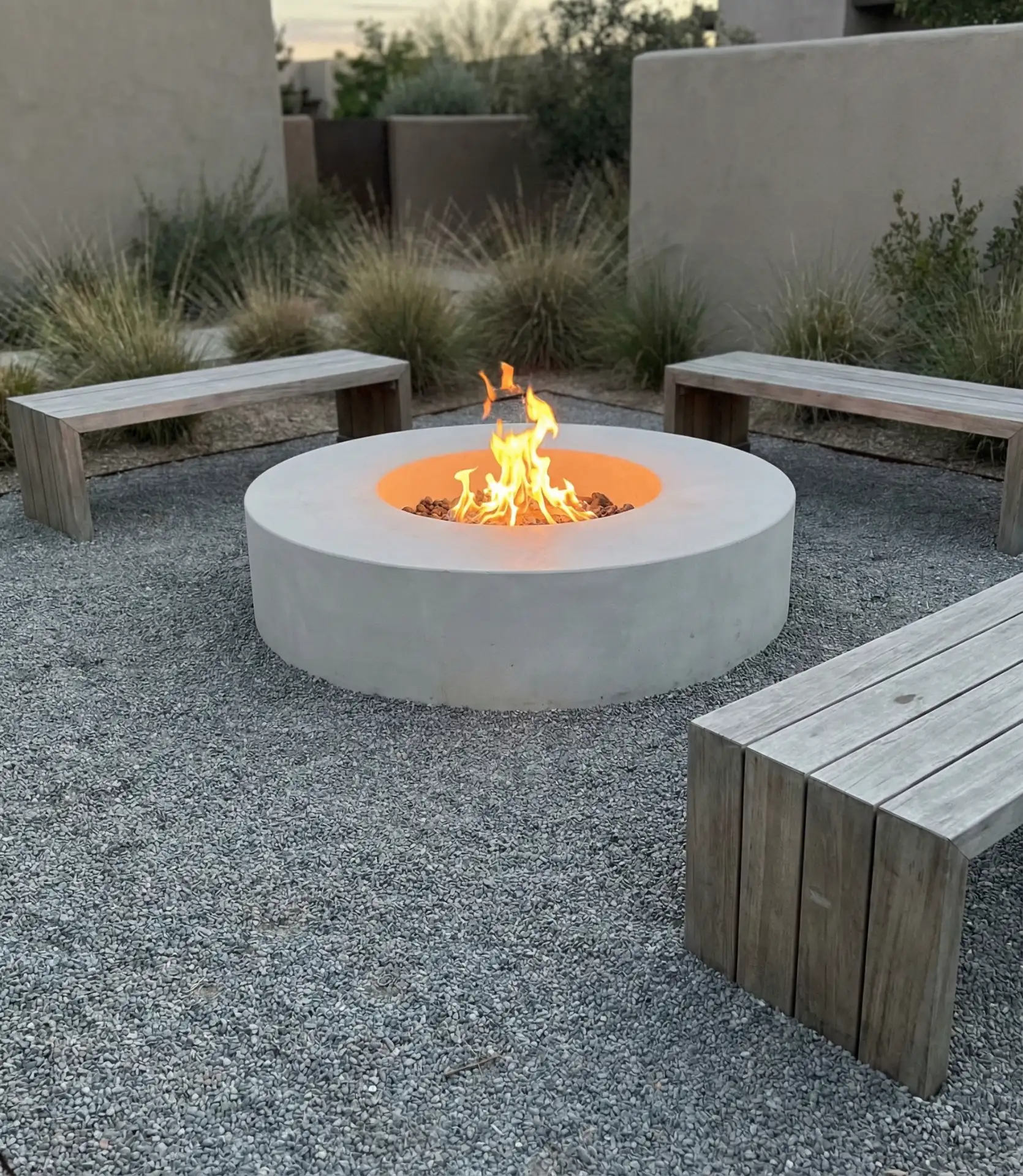 Minimalist Concrete Ring with Crushed Granite 1