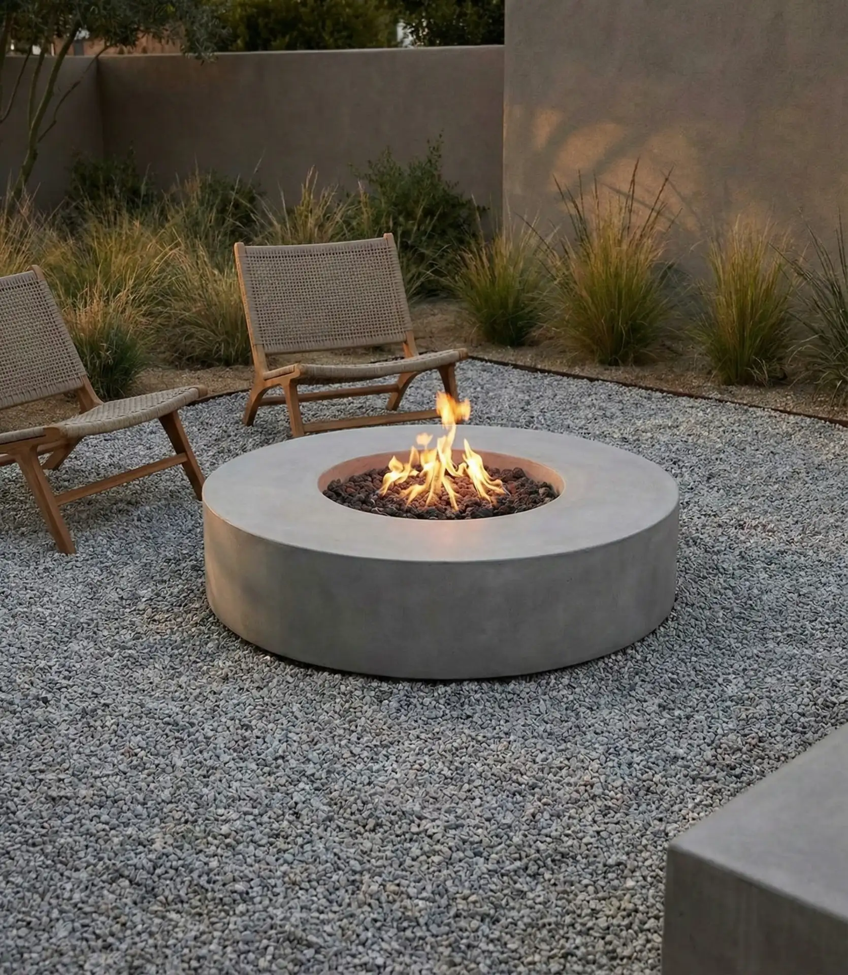 Minimalist Concrete Ring with Crushed Granite 2