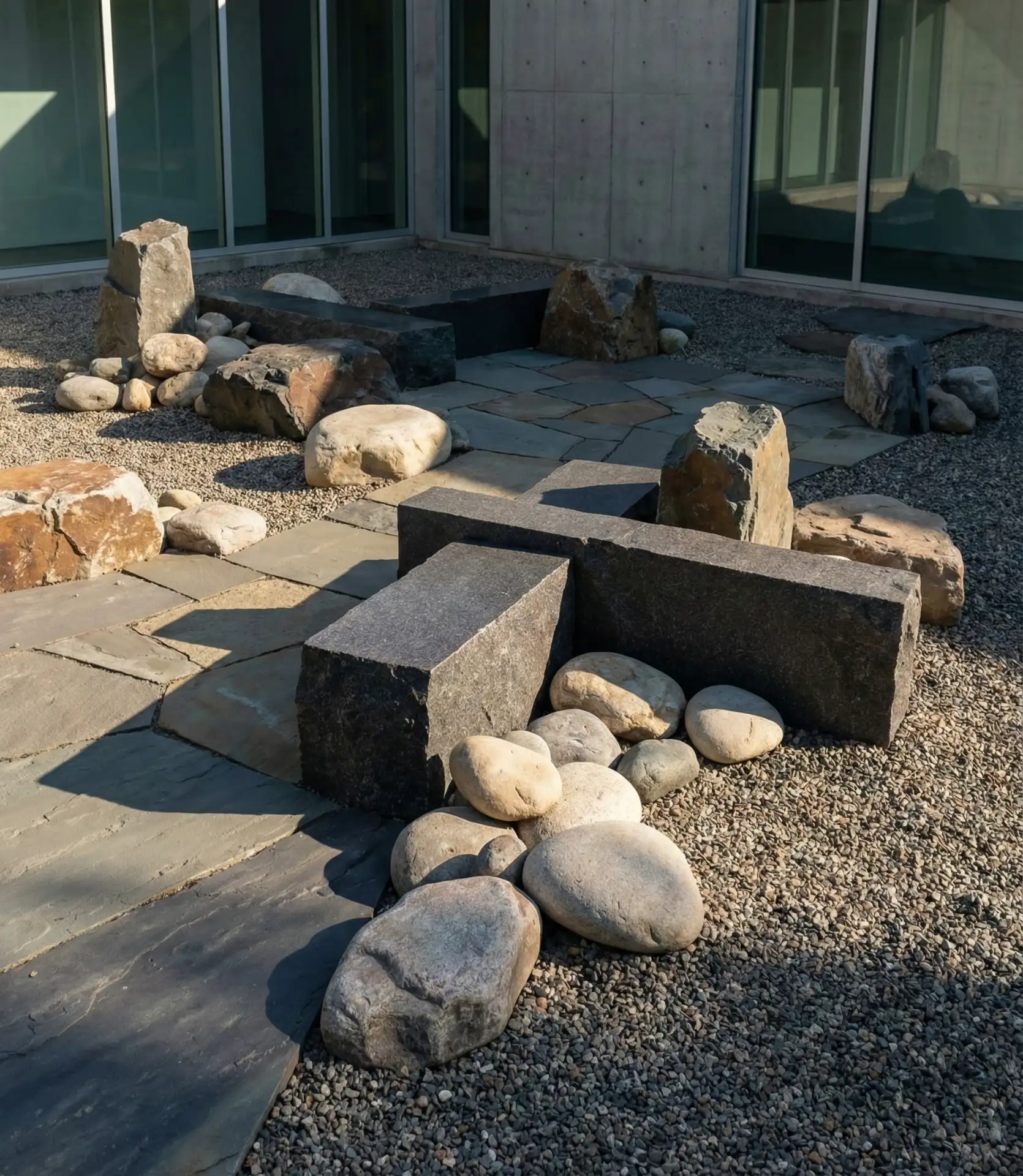 Minimalist Rock Garden Without Plants 1