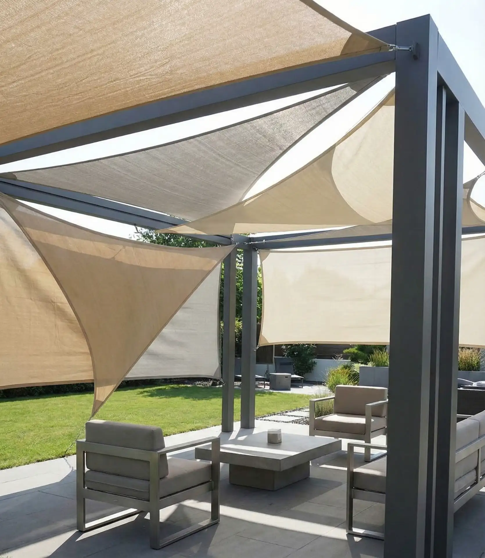 Minimalist Shade Sail Integration 1