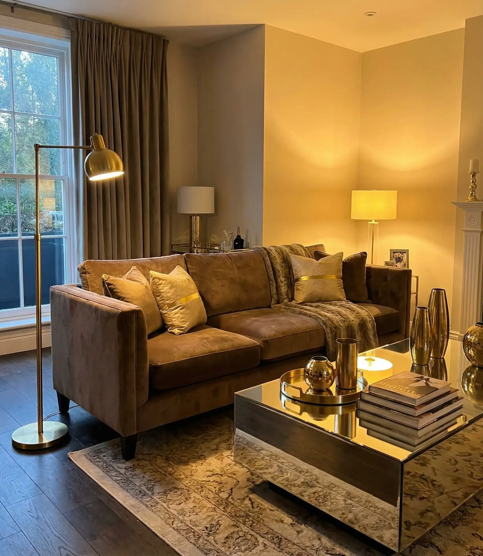 Mocha Brown with Metallic Glamour 1