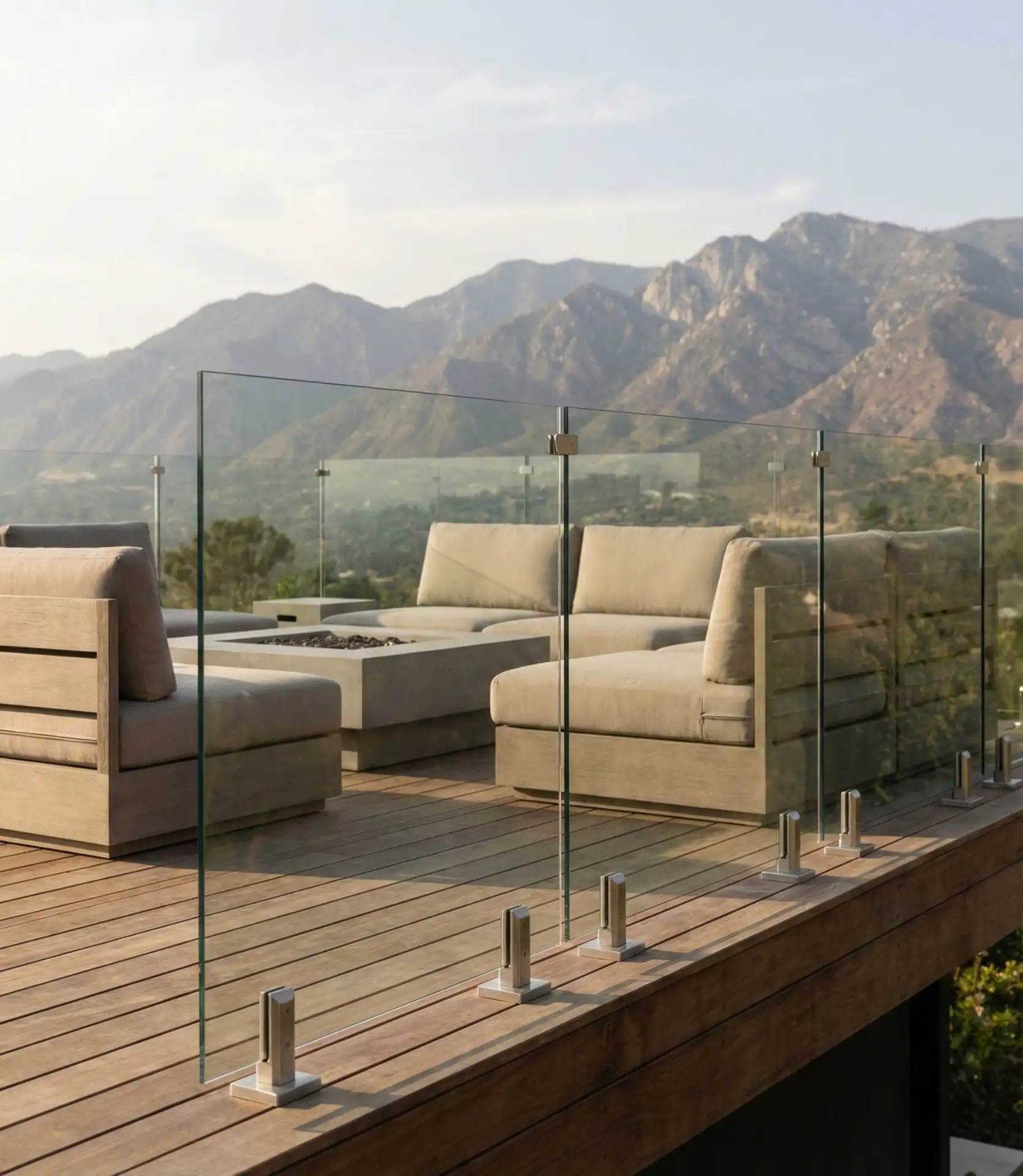 Modern Glass Panel Railing System 2