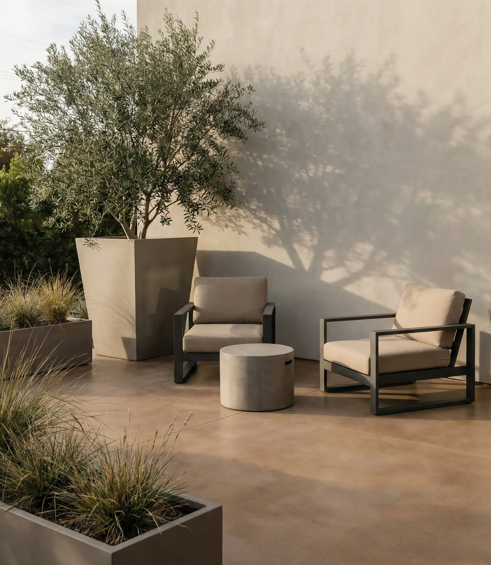 Modern Minimalist Concrete Patio 1