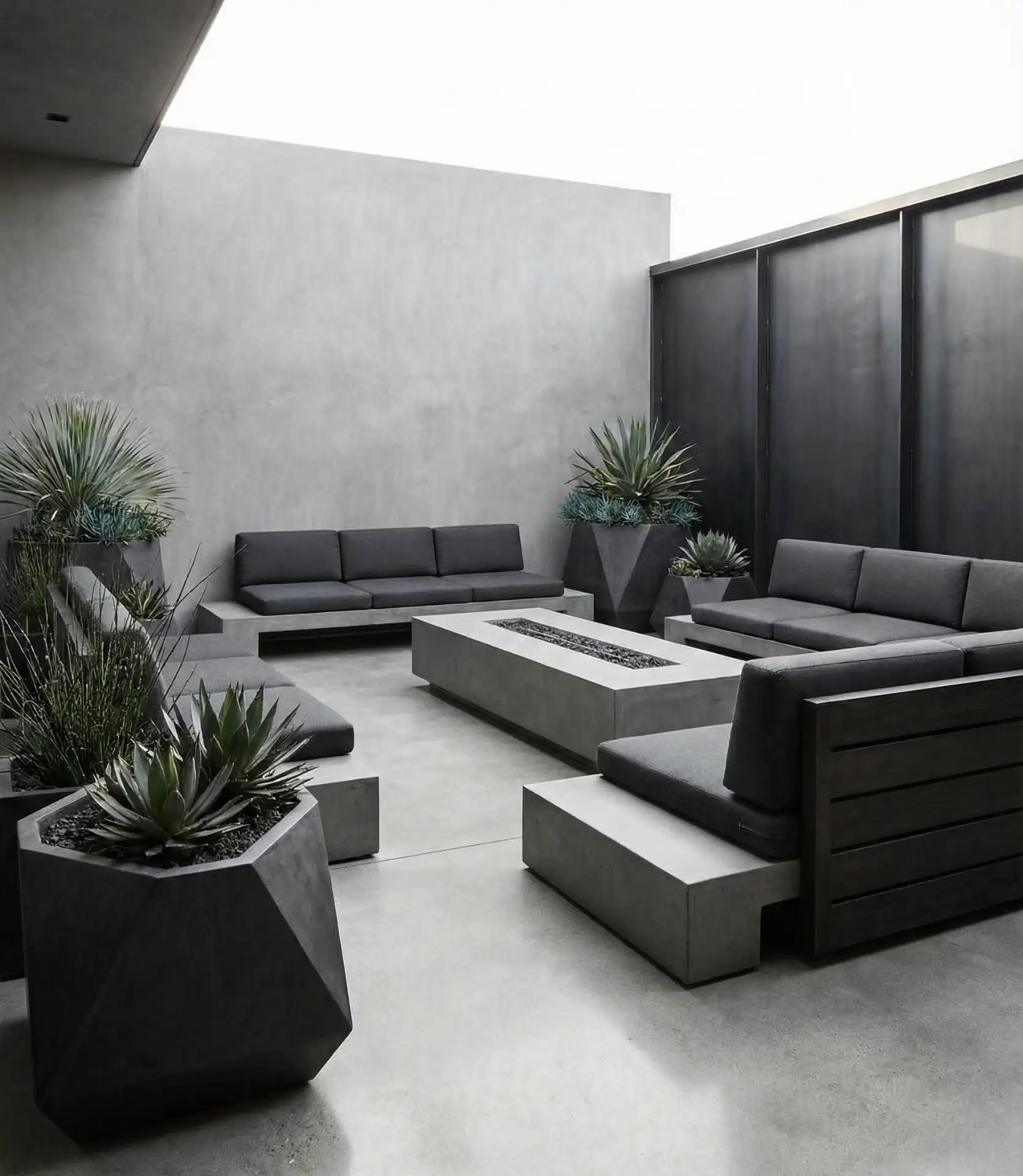 Modern Minimalist Outdoor Lounge 1