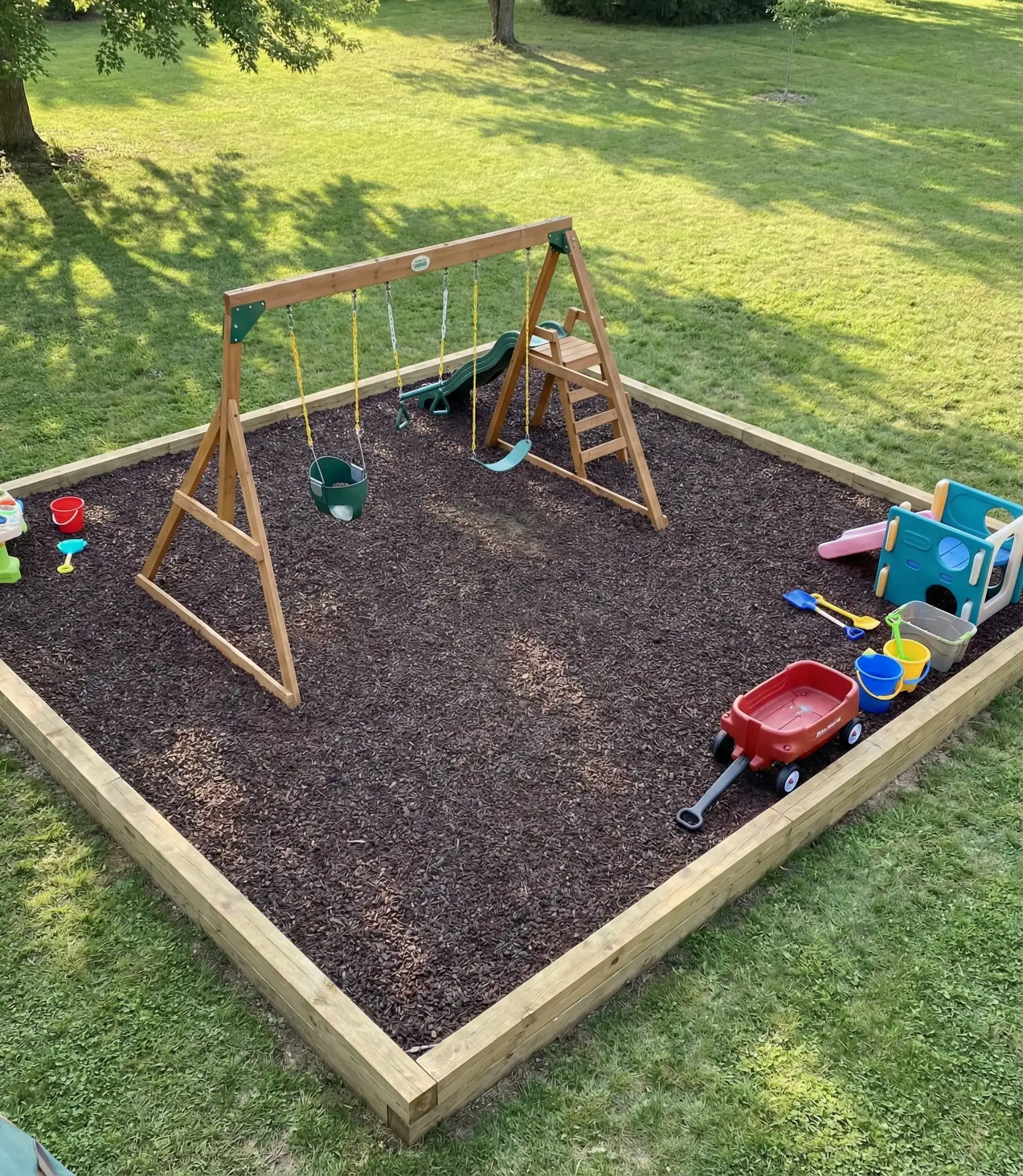 Mulched Kids Play Zone 1