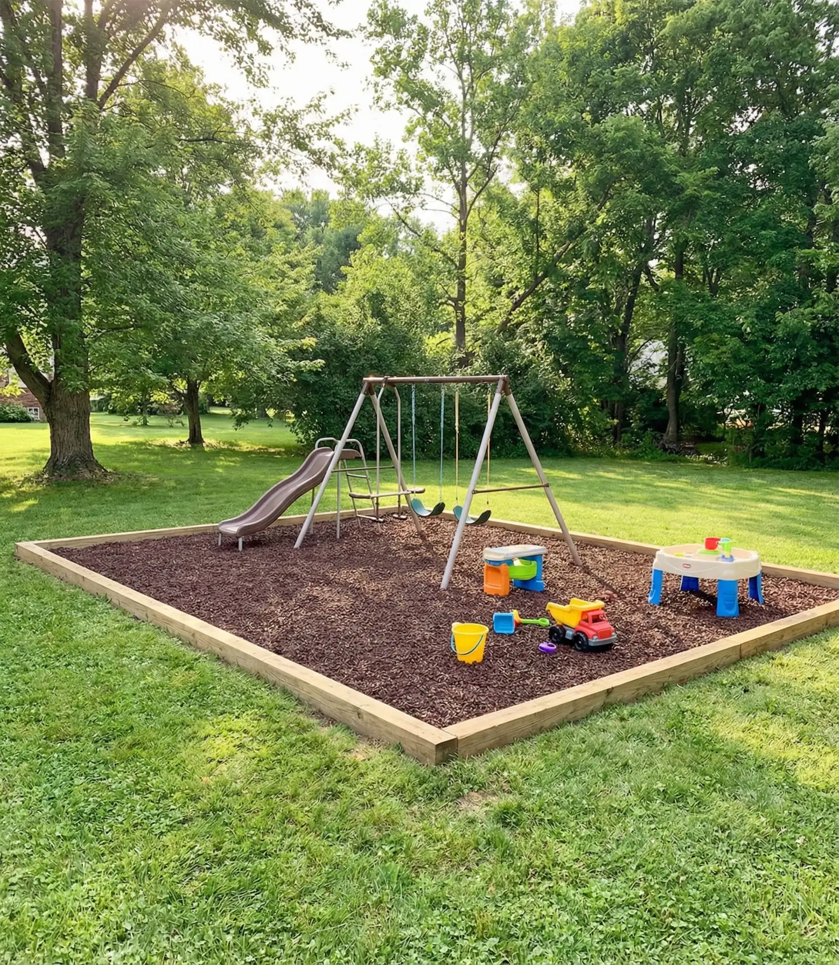 Mulched Kids Play Zone 2