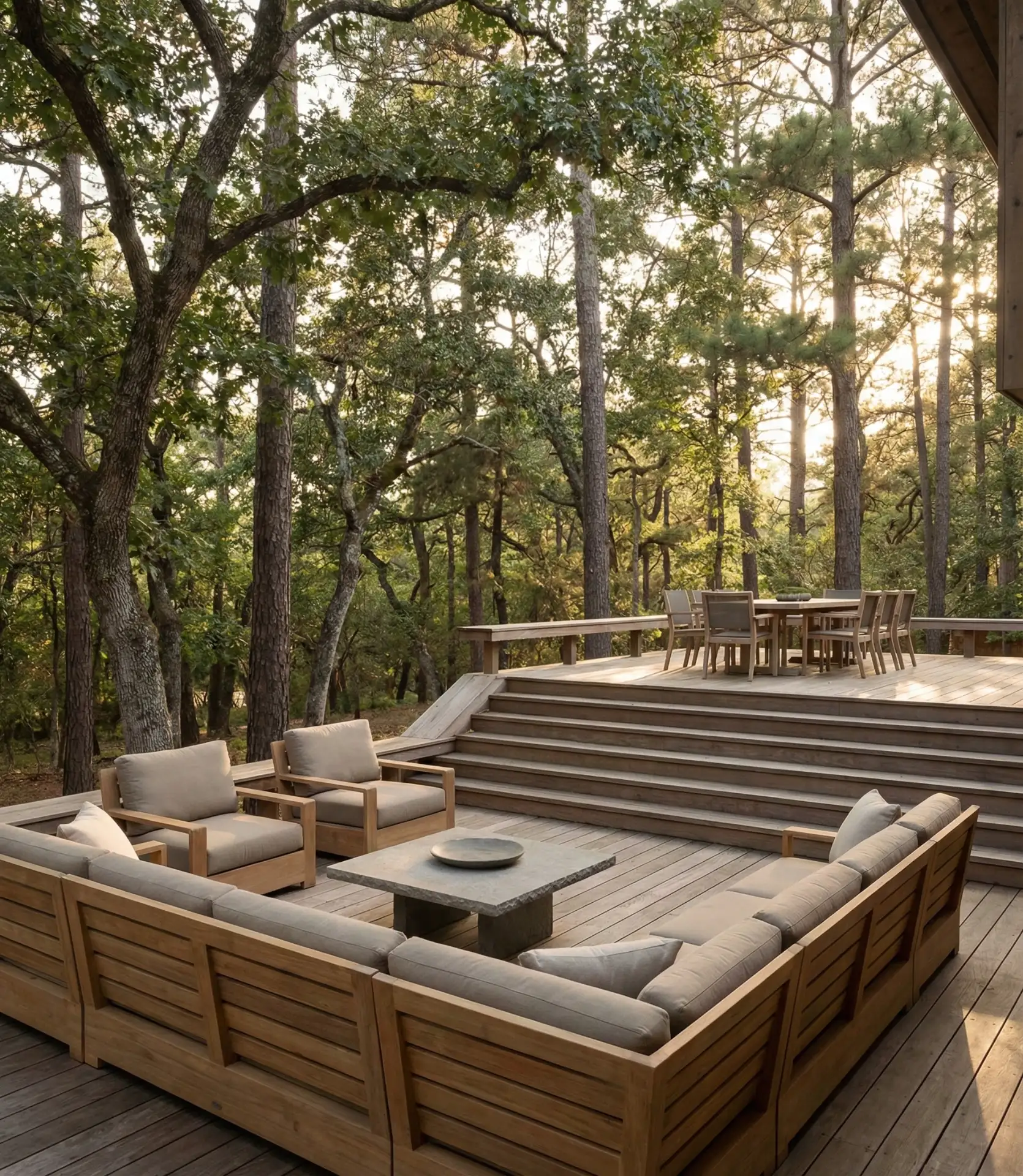 Multi-Level Deck Living Area 1