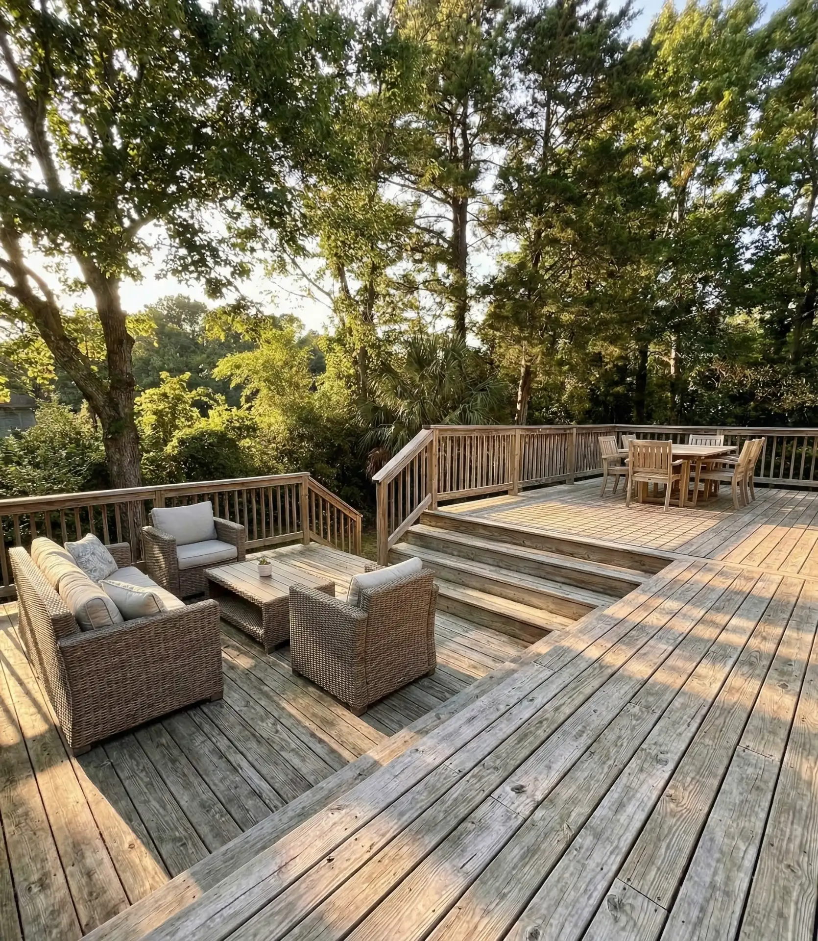 Multi-Level Deck Living Area 2