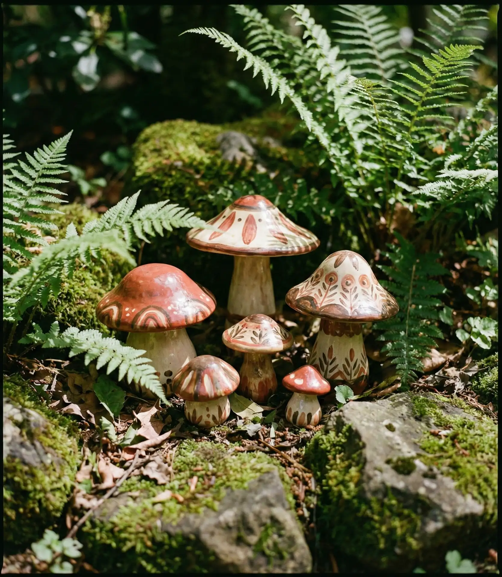 Mushroom Garden Sculptures 1