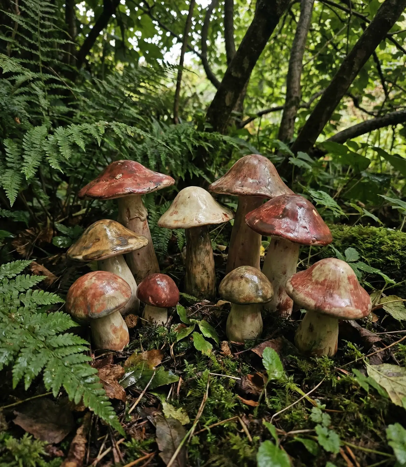Mushroom Garden Sculptures 2