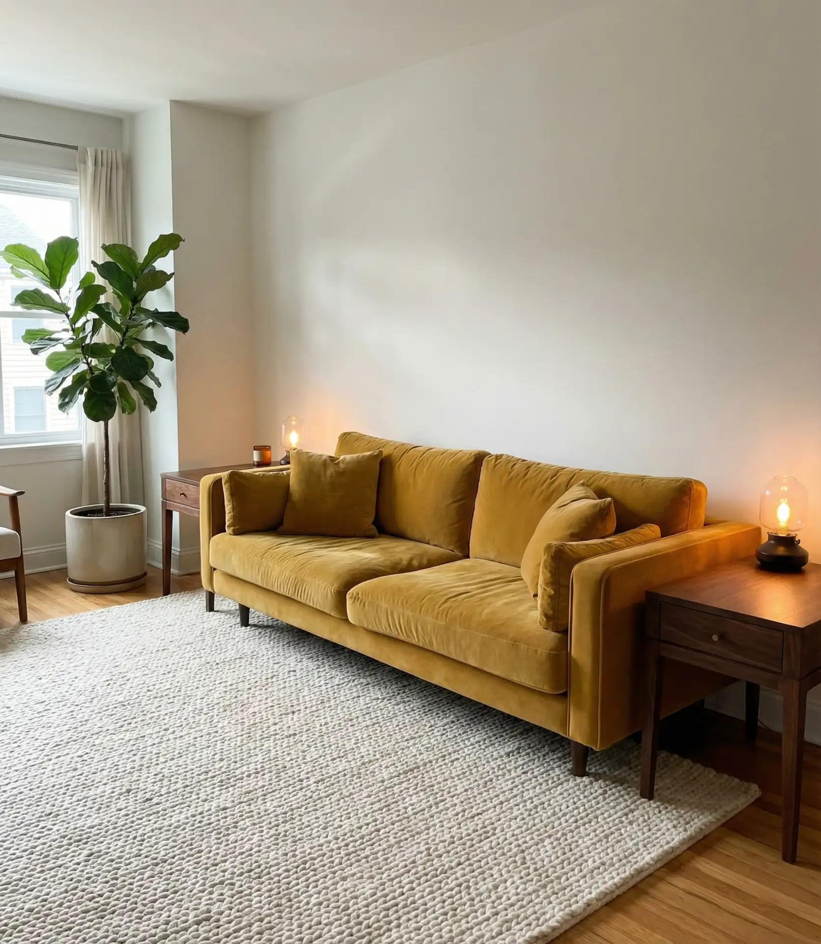 Mustard Yellow Velvet Furniture Statement 1