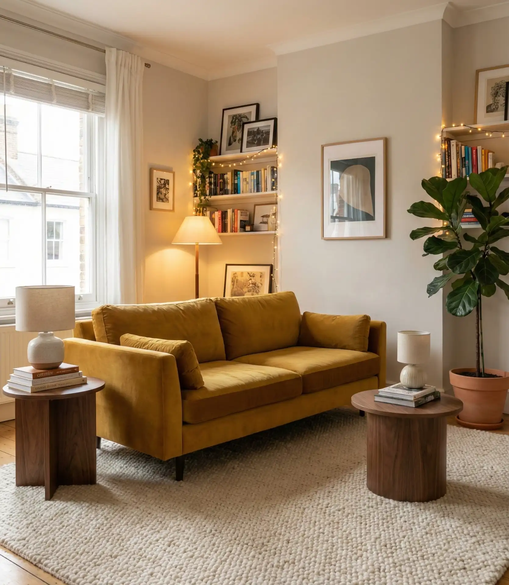 Mustard Yellow Velvet Furniture Statement 2