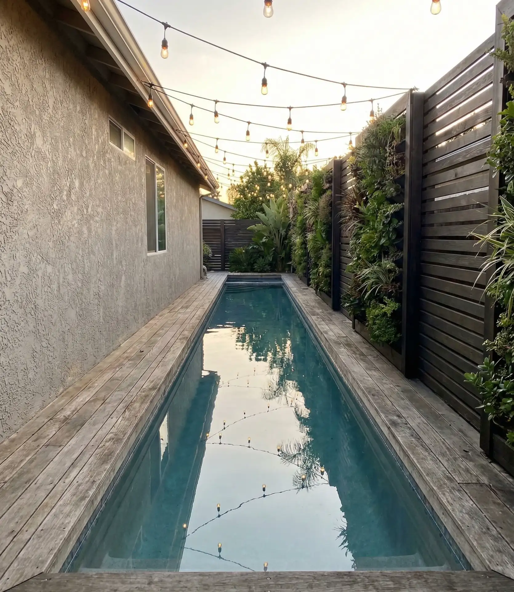 Narrow Side Yard Pool Solution 1