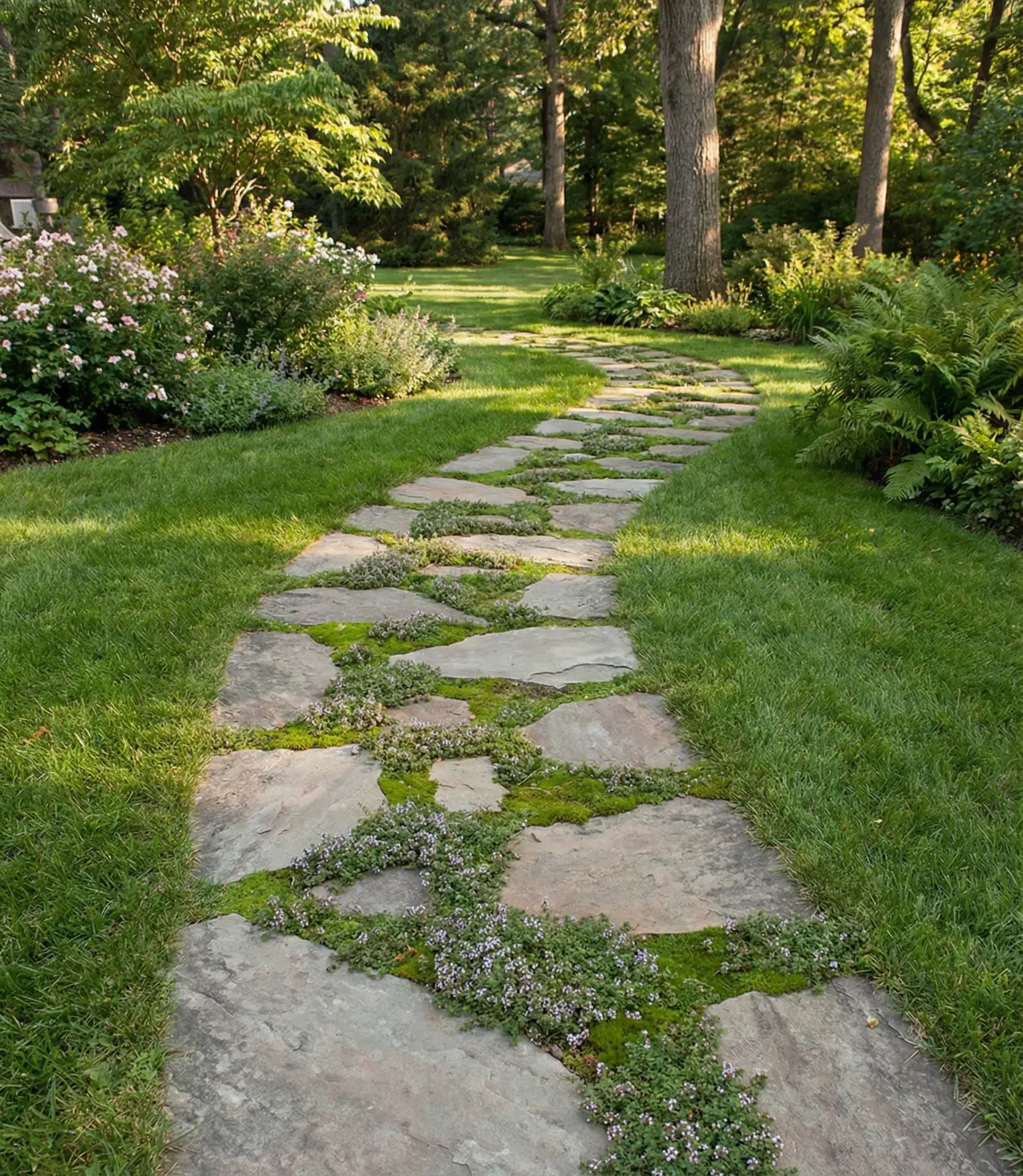Natural Stone Pathway From Foraged Materials 2