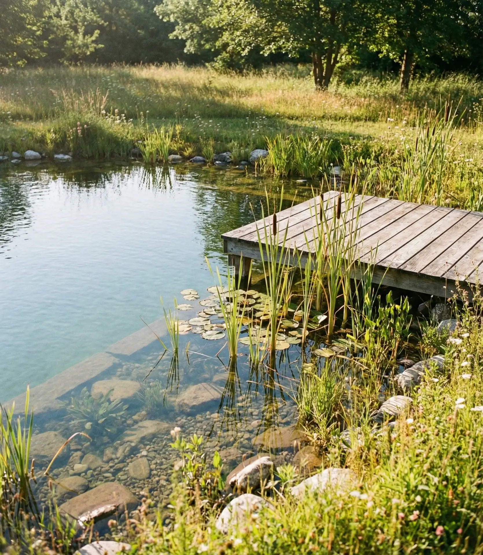 Natural Swimming Pond with Regeneration Zone 2