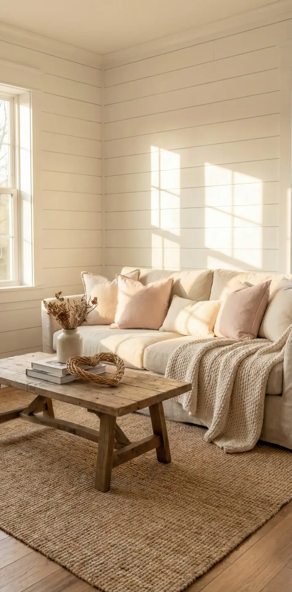 Neutral Farmhouse Living Room Accents 1