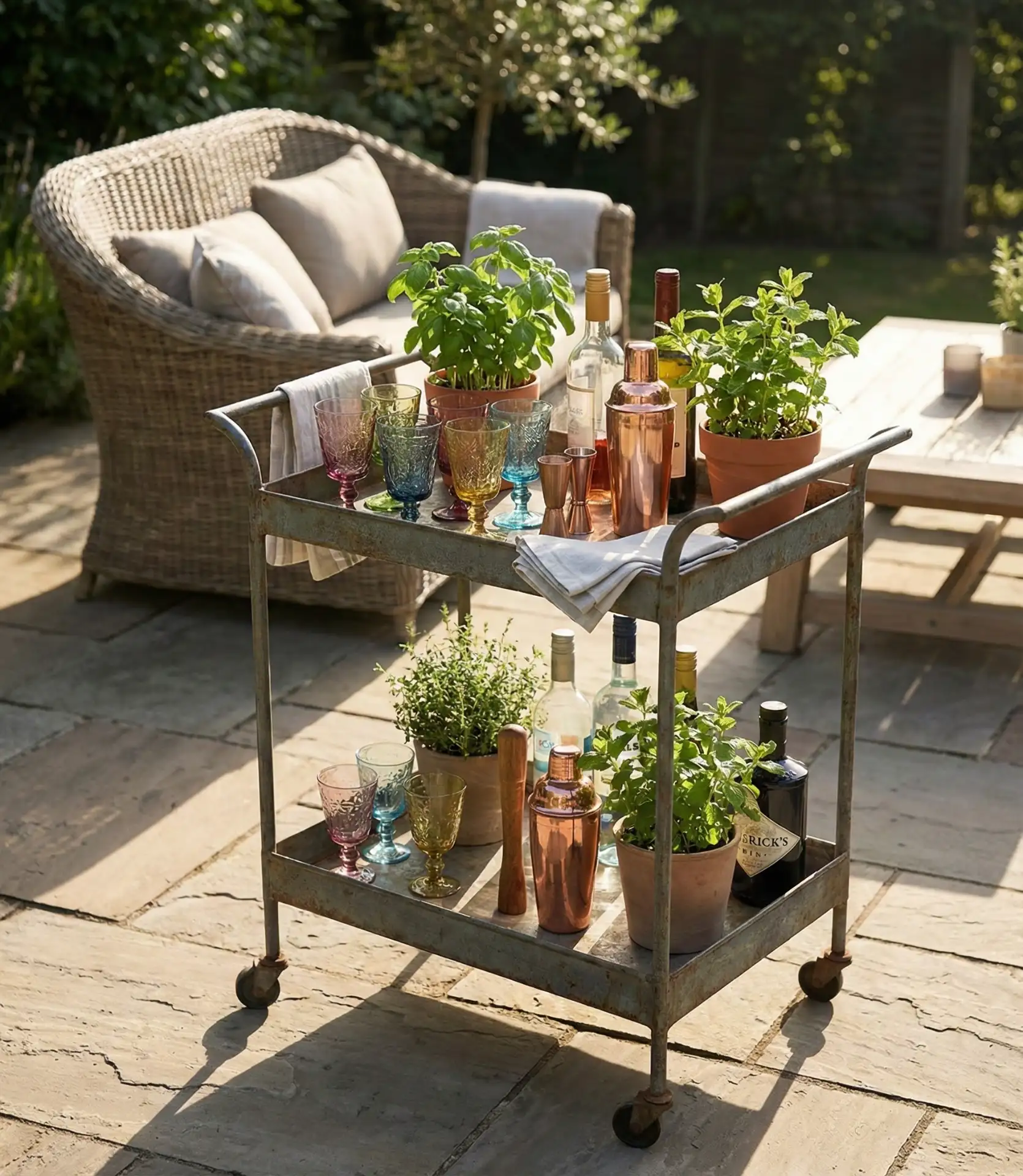Outdoor Bar Cart Station 1