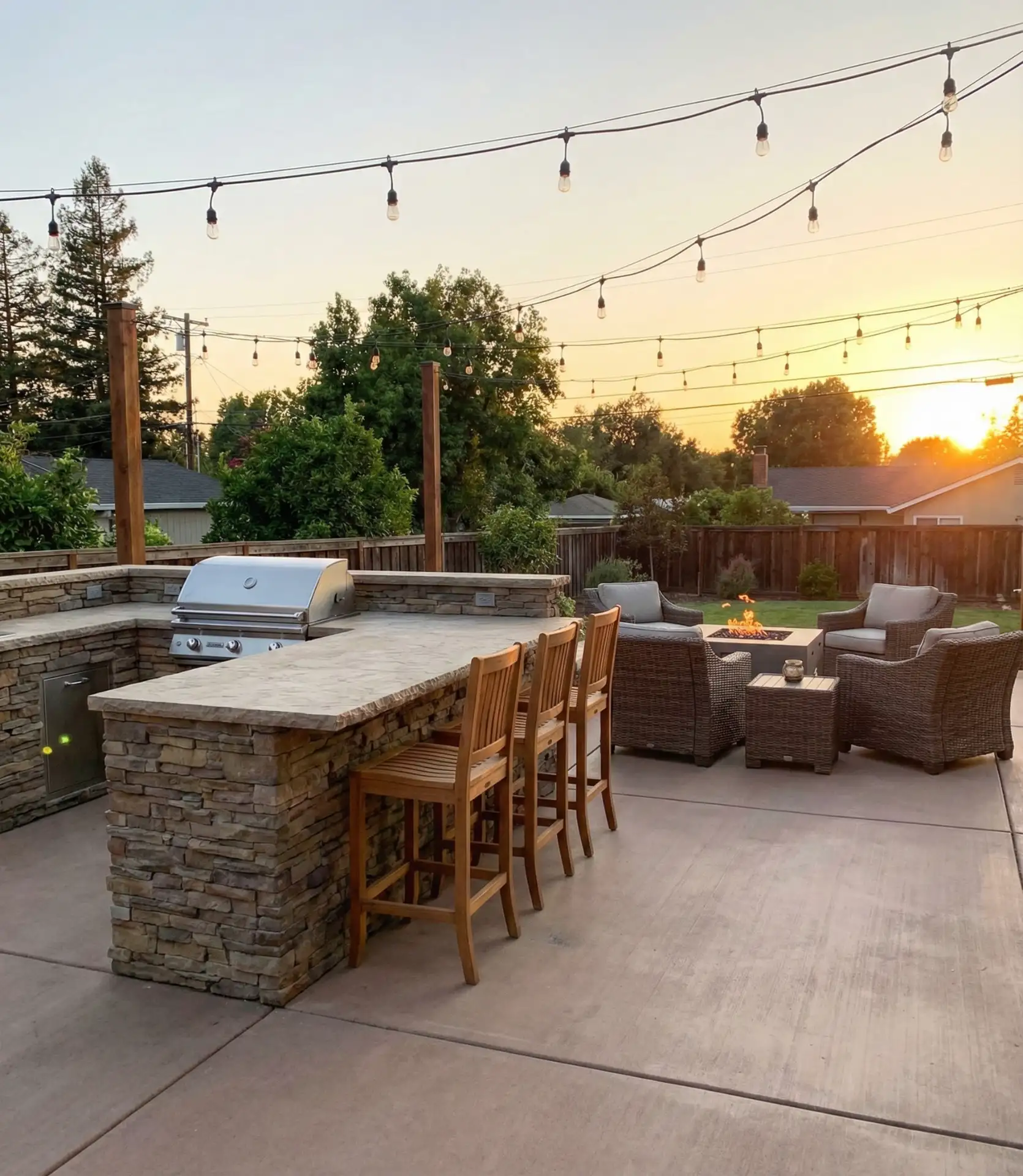 Outdoor Kitchen and Dining Combo 2