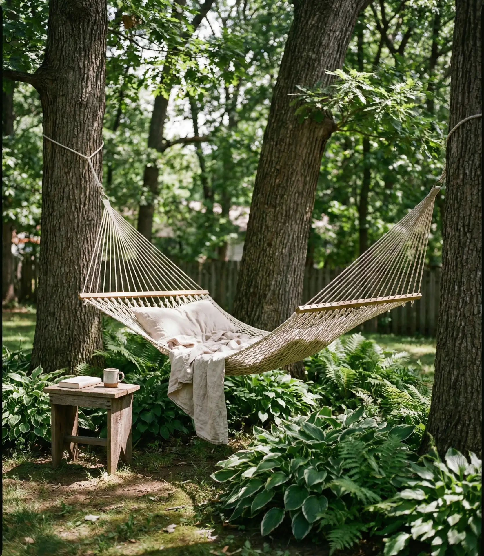 Outdoor Reading Nook with Hammock 2