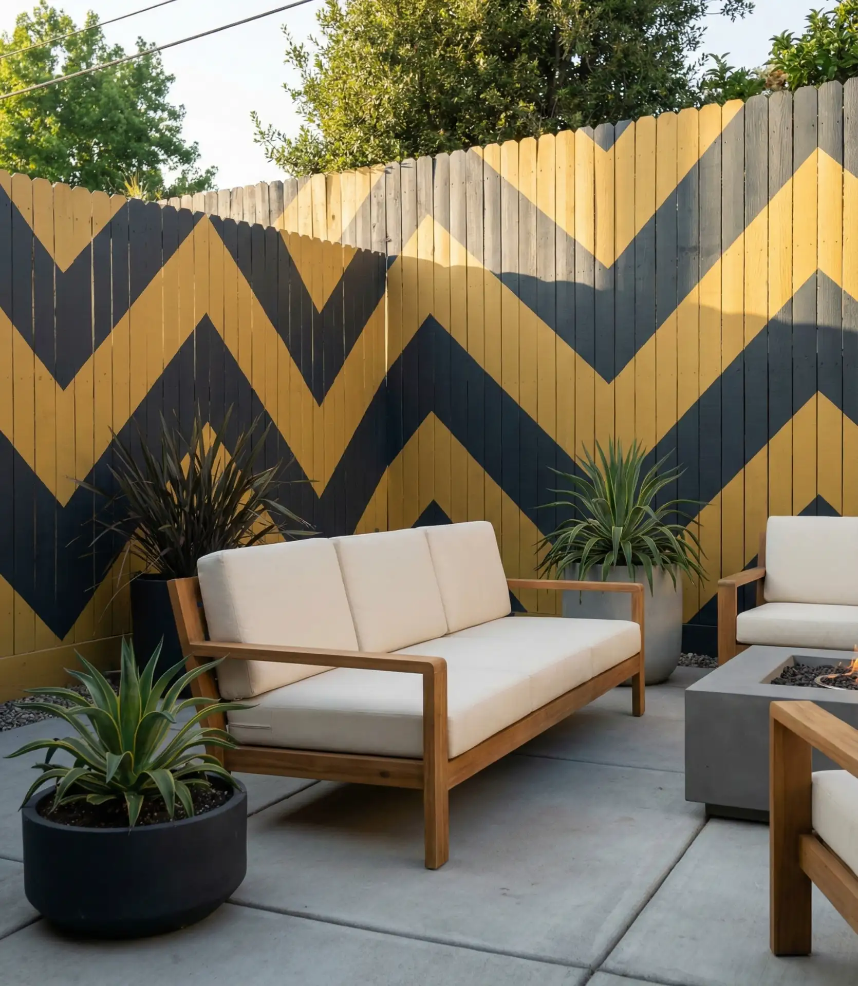 Painted Zig-Zag Chevron Pattern 2