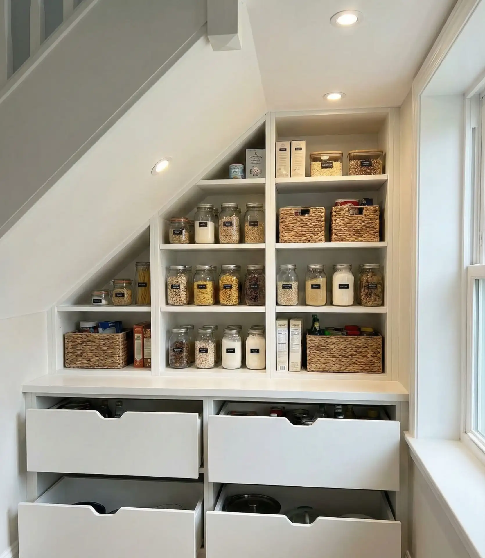 Pantry Under the Stairs 1