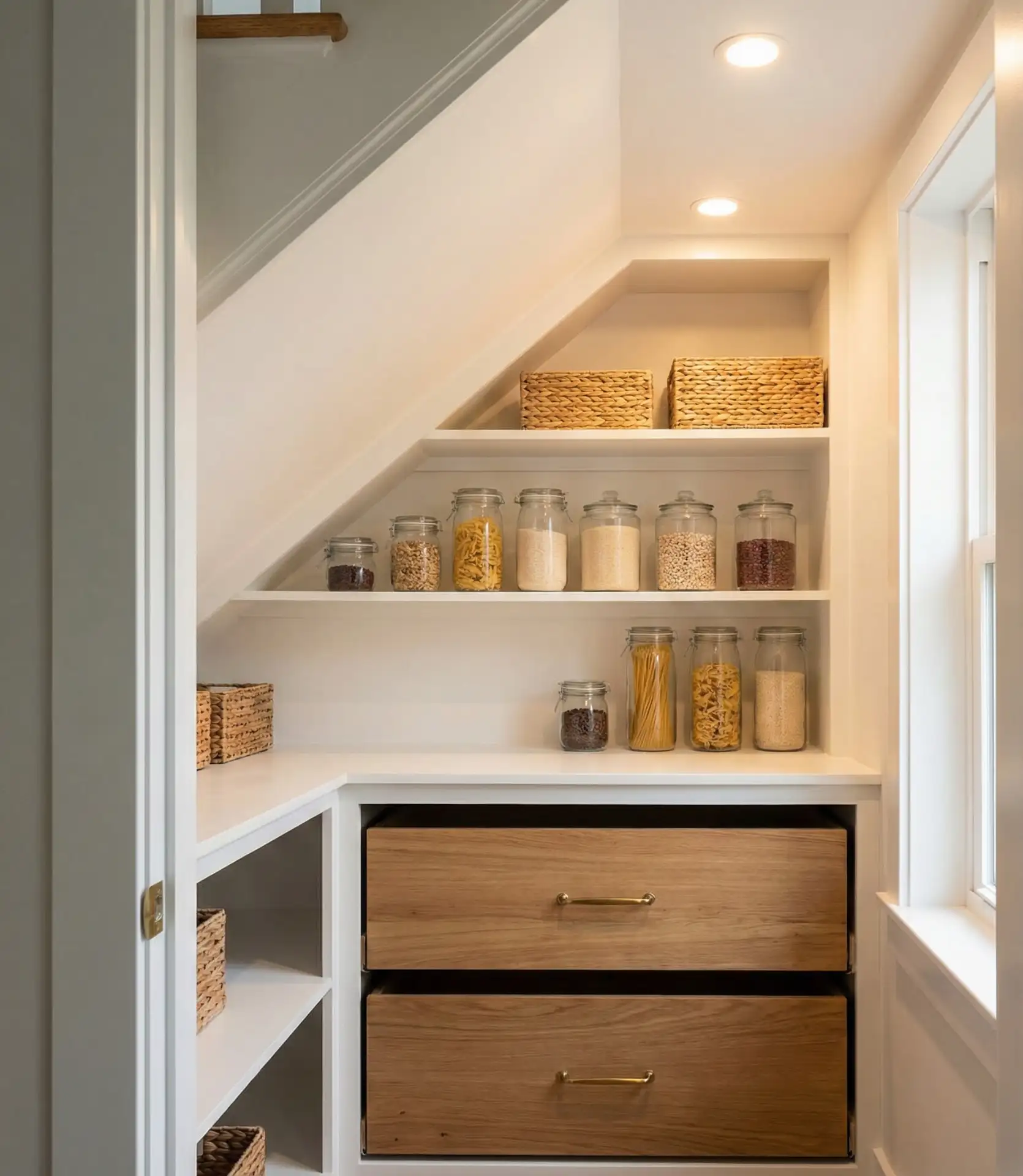 Pantry Under the Stairs 2