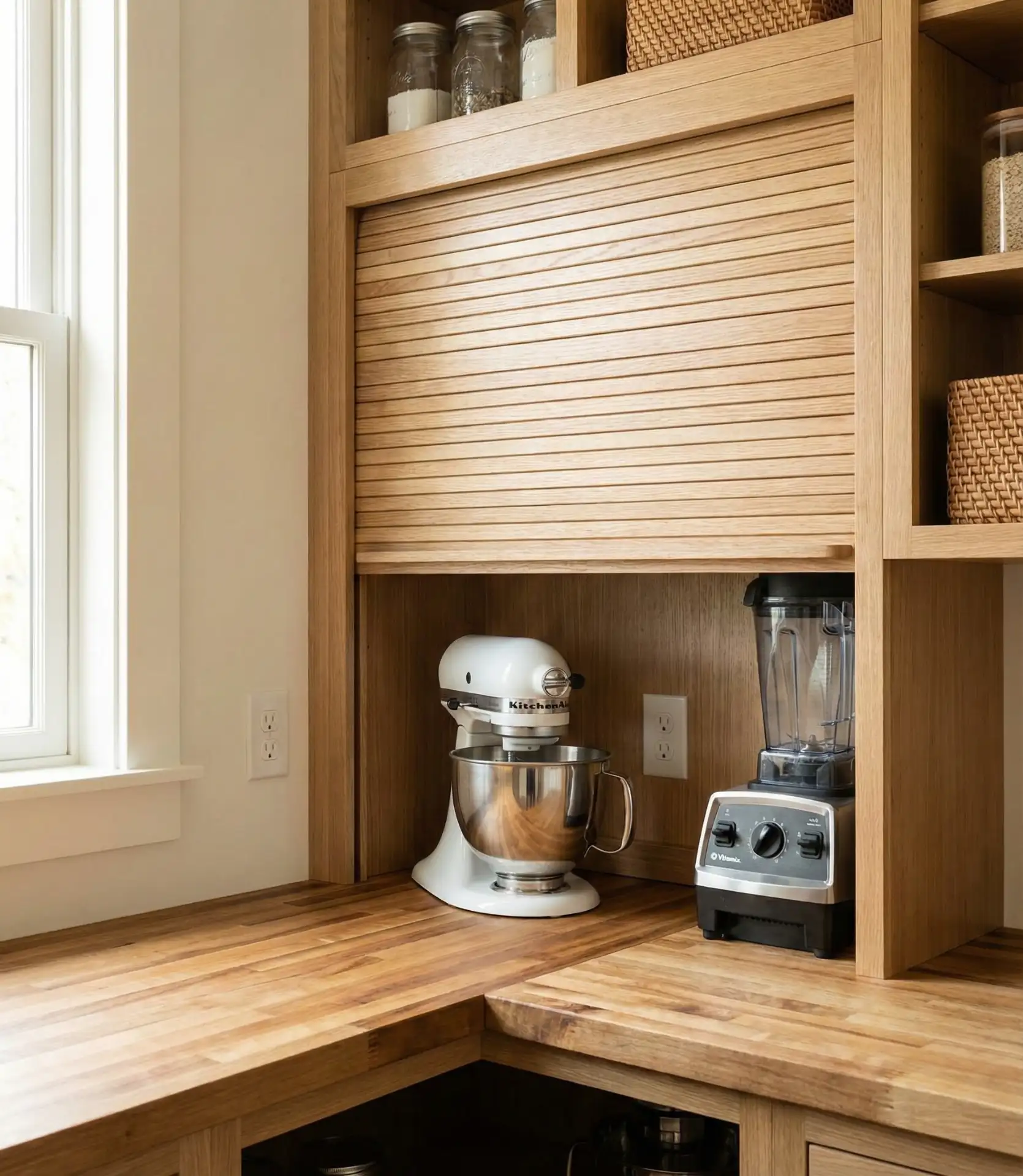 Pantry with Appliance Garage 1