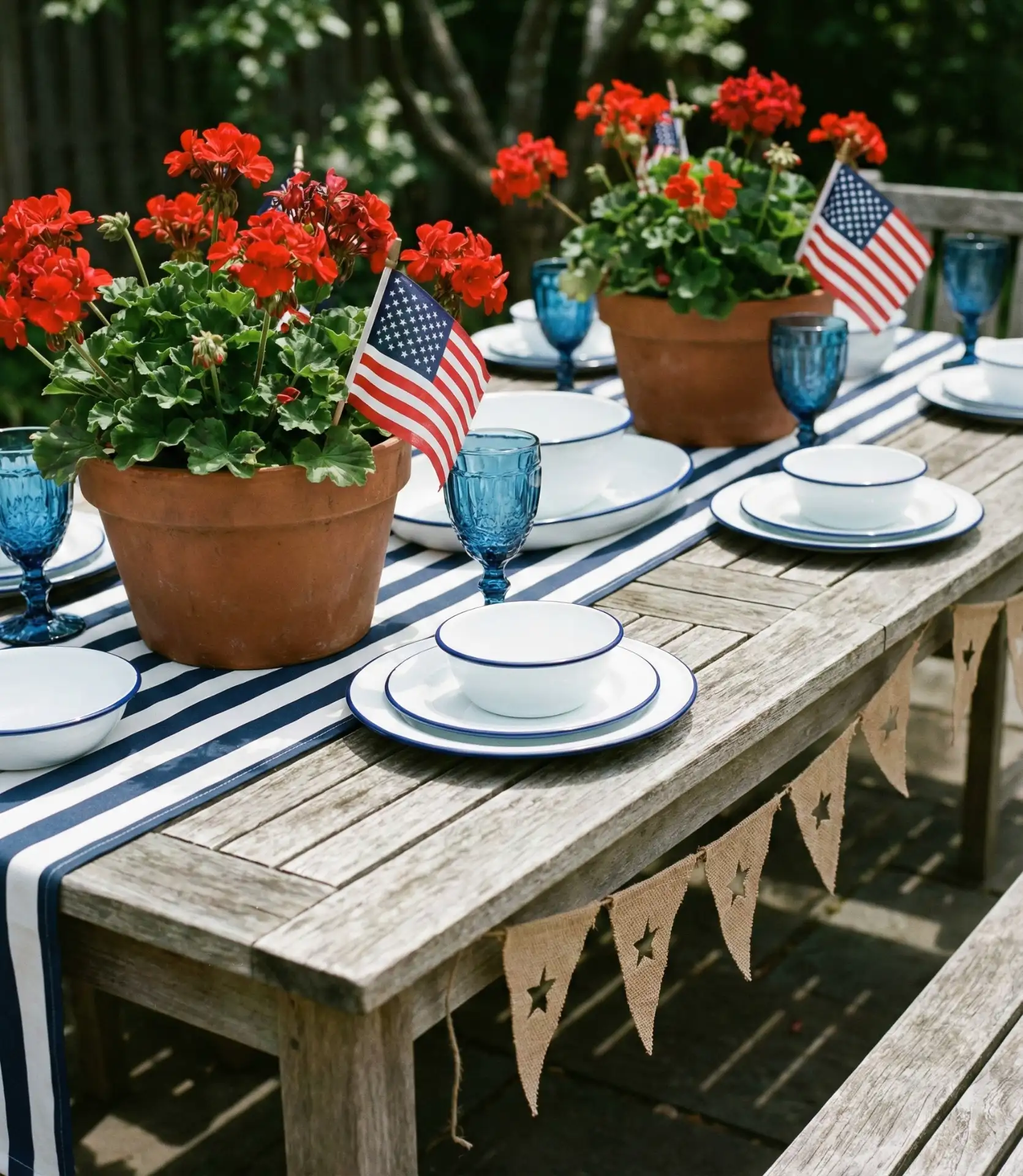 Patriotic 4th of July Celebration Setup 1