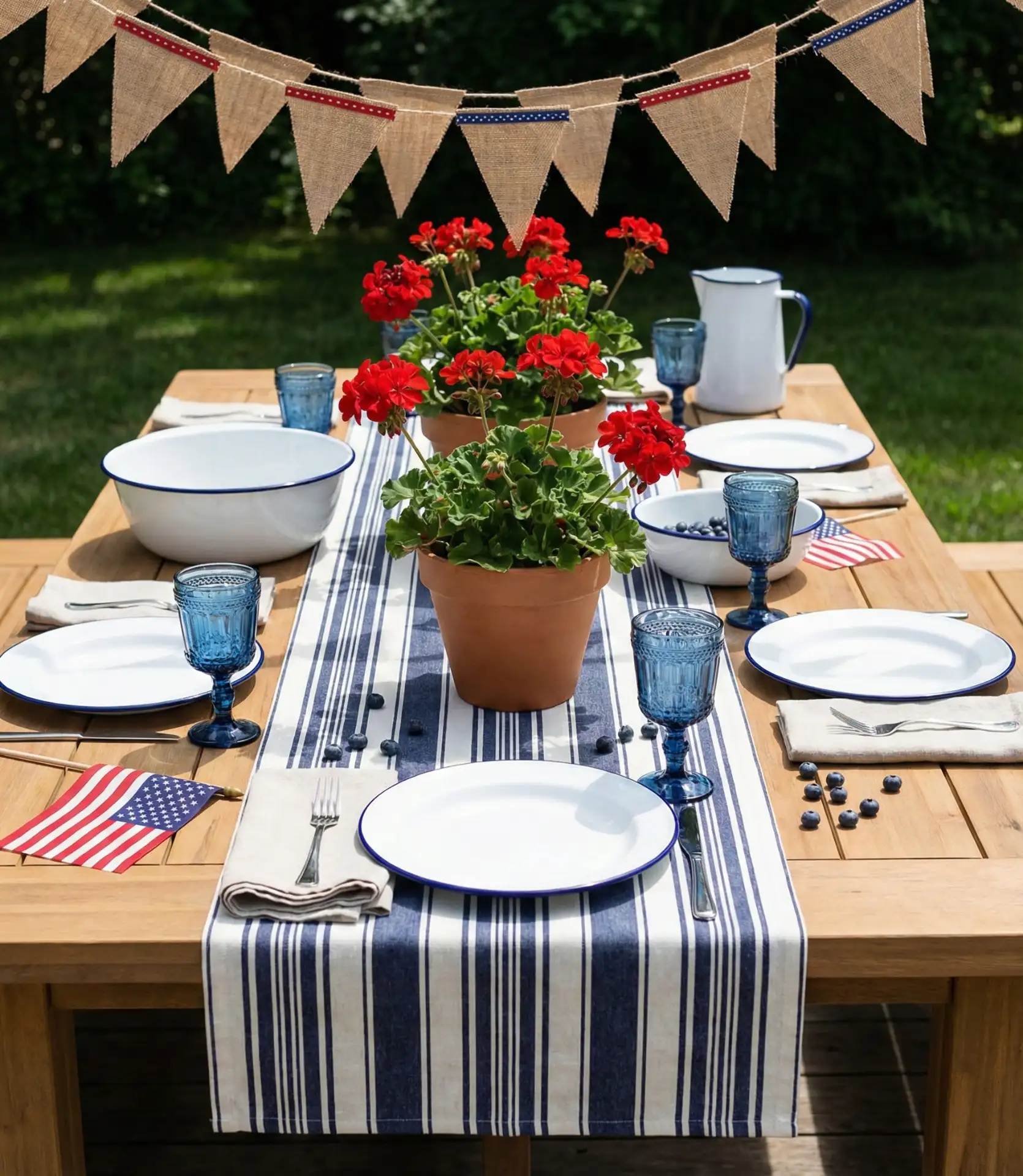 Patriotic 4th of July Celebration Setup 2