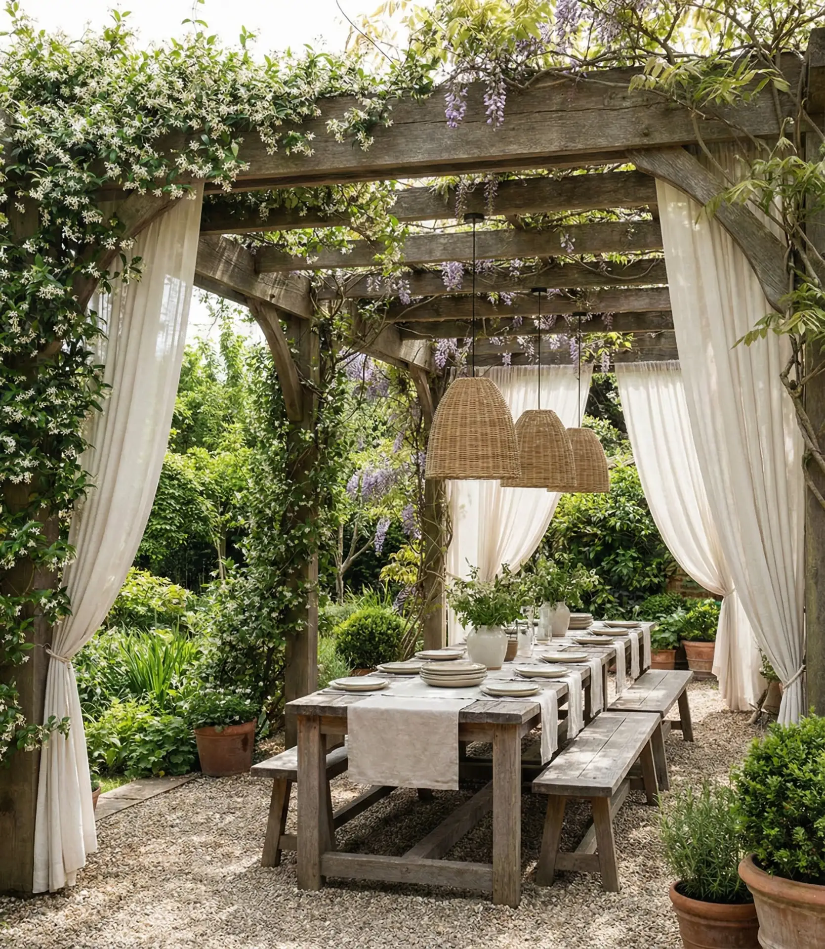 Pergola-Covered Dining Pavilion 2