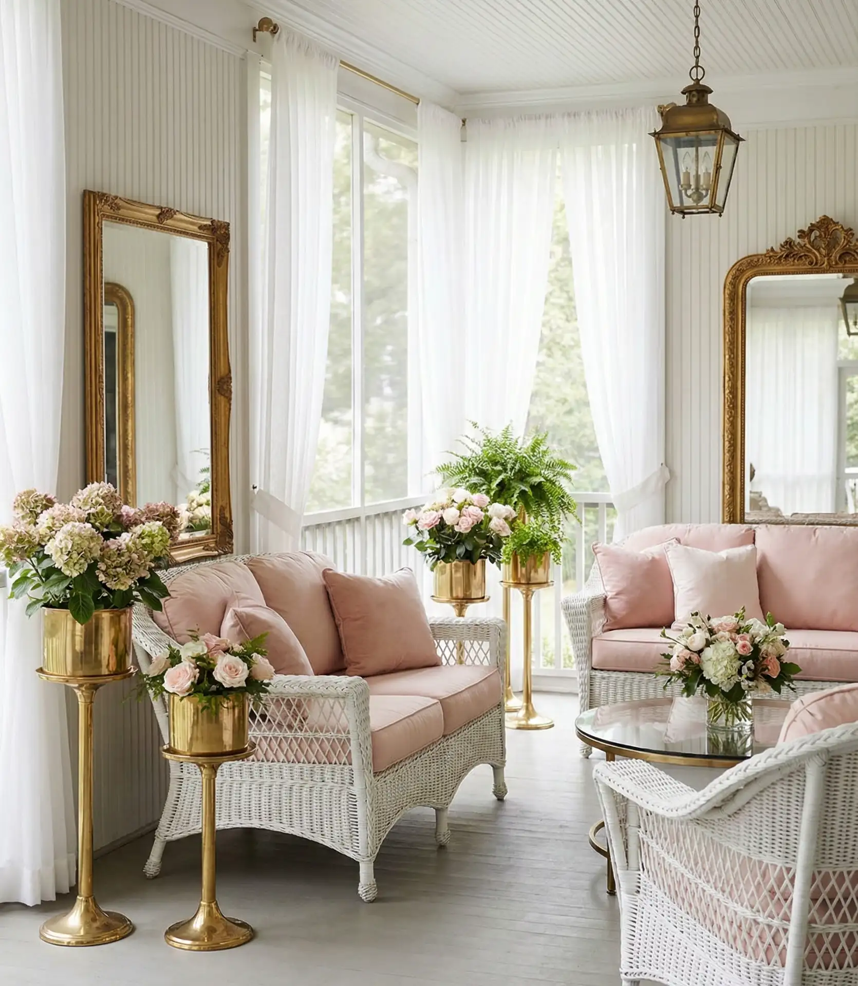 Pink and Brass Feminine Retreat 1