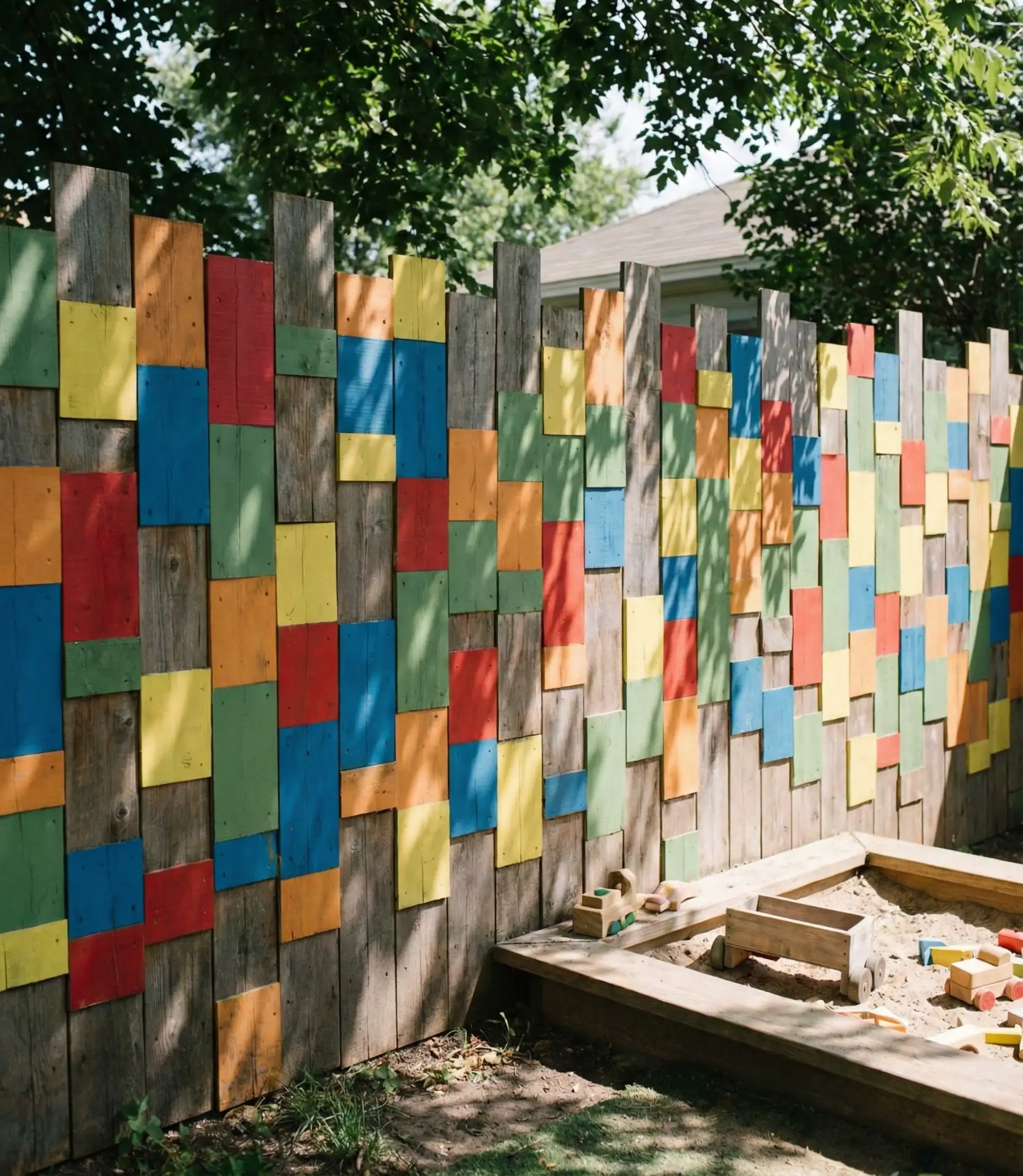 Pixelated Block Wall (Minecraft-Inspired) 1