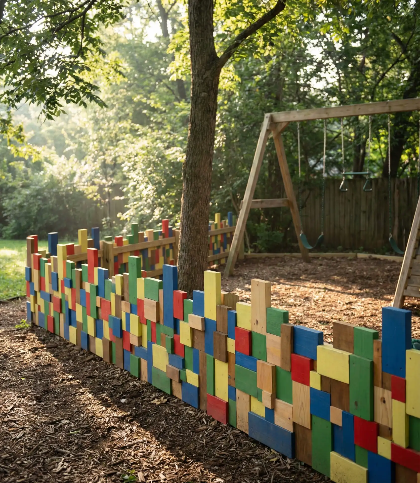 Pixelated Block Wall (Minecraft-Inspired) 2