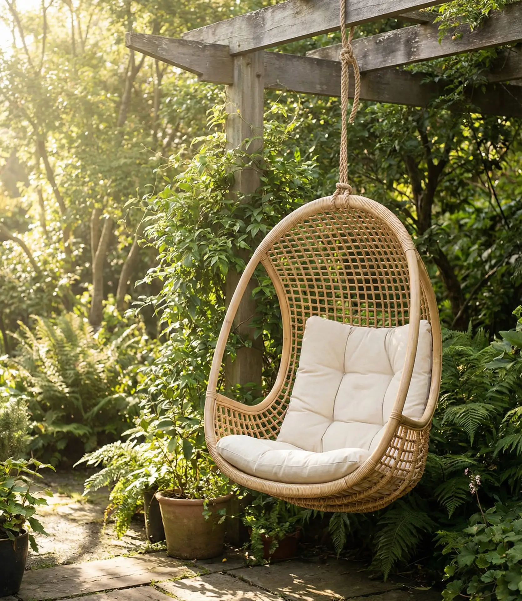 Plush Hanging Egg Chairs for Cozy Corners 1