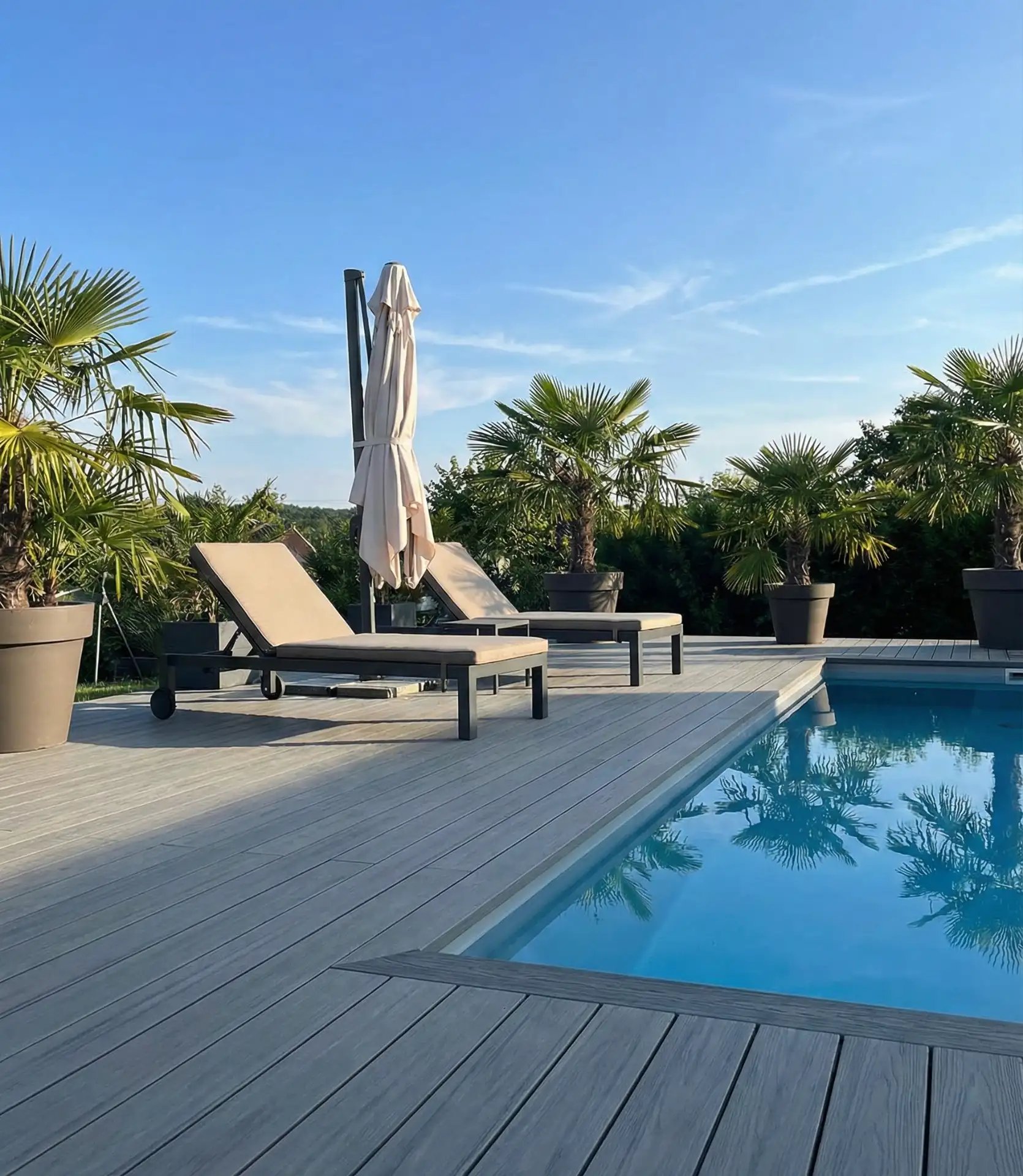 Pool Deck with Composite Decking 2