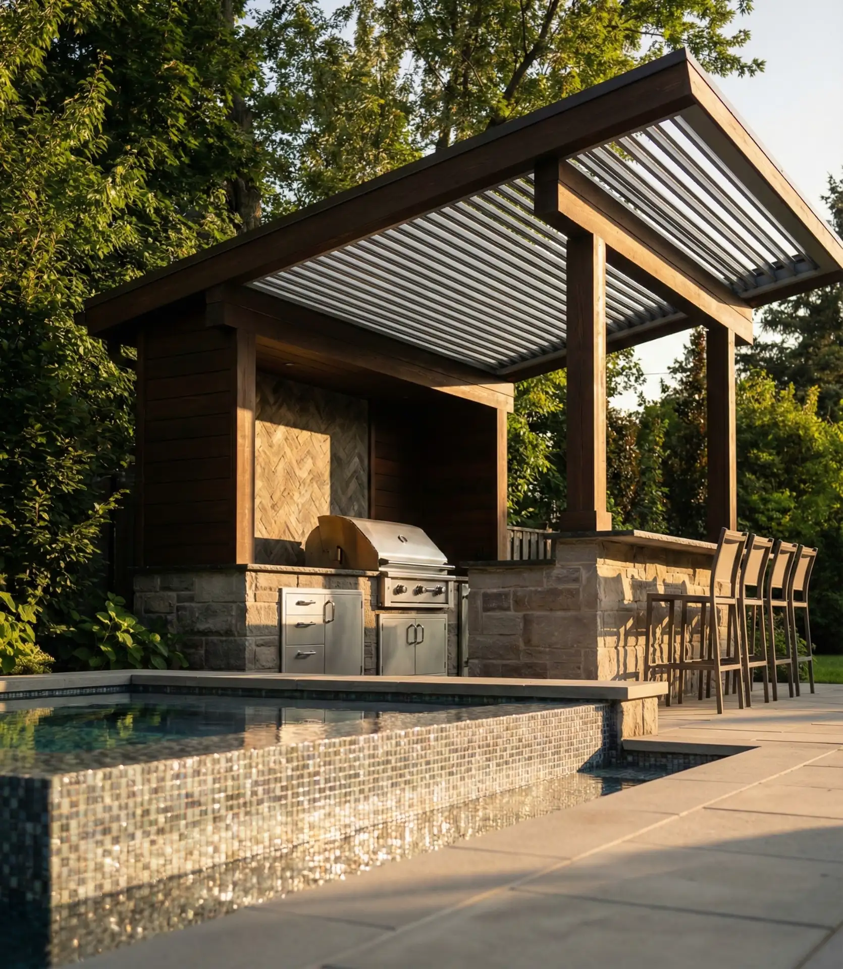 Poolside Cabana with Outdoor Kitchen 1