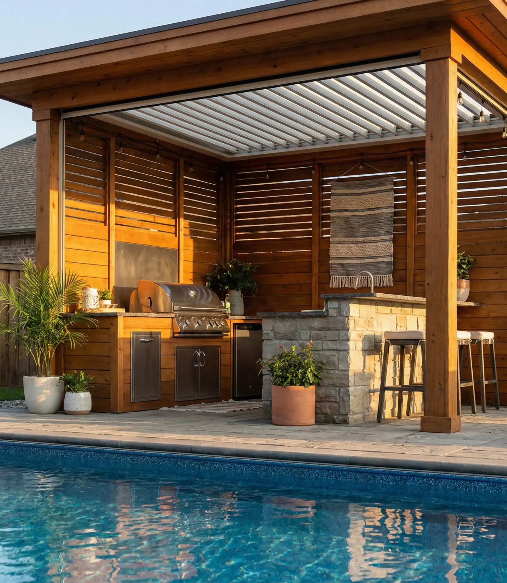 Poolside Cabana with Outdoor Kitchen 2