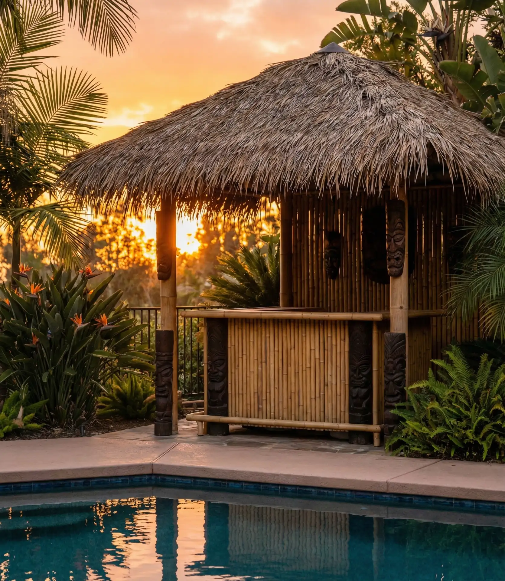 Poolside Tiki Bar Paradise 1