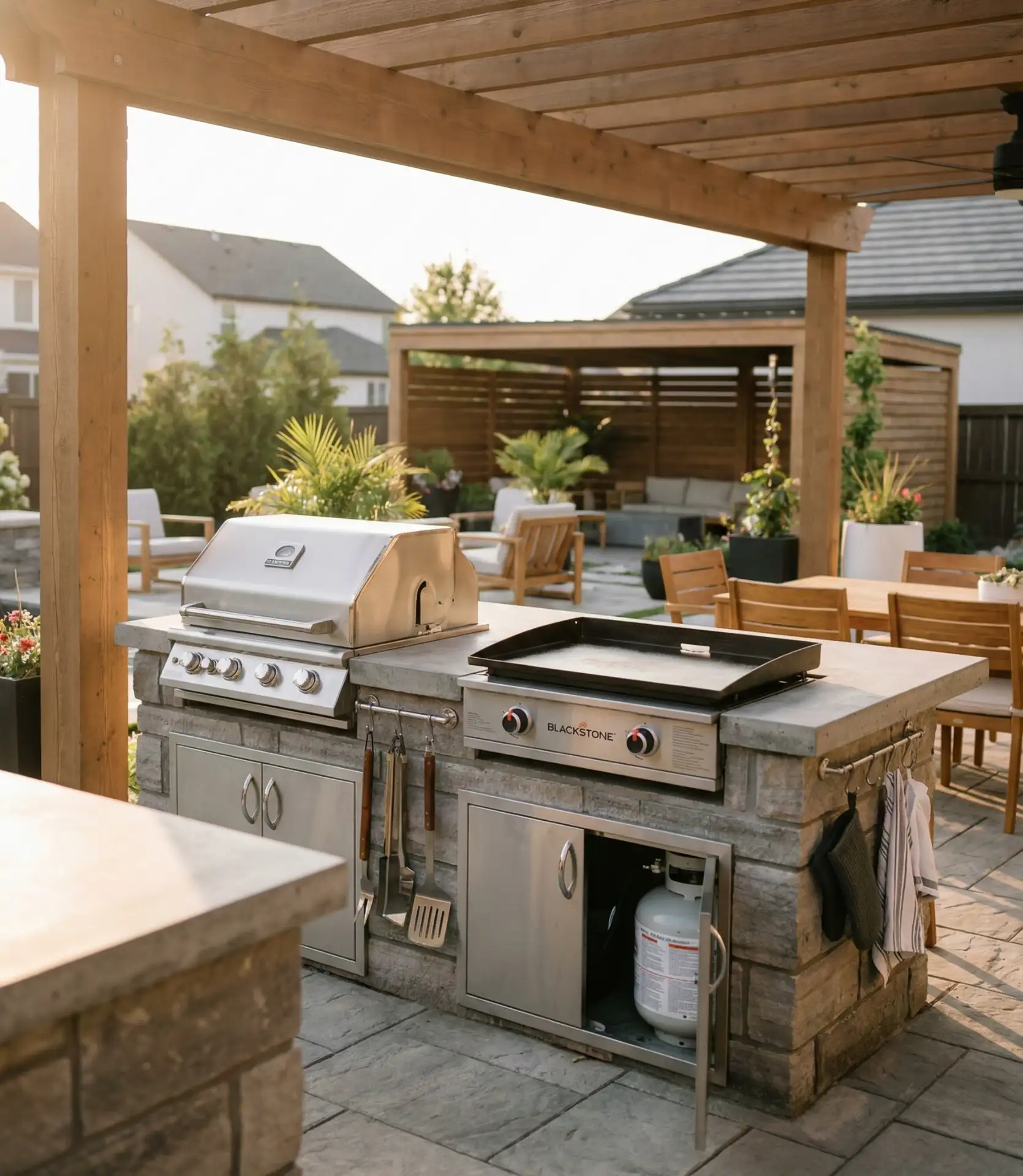 Premium Traeger and Blackstone Combo Setup 1