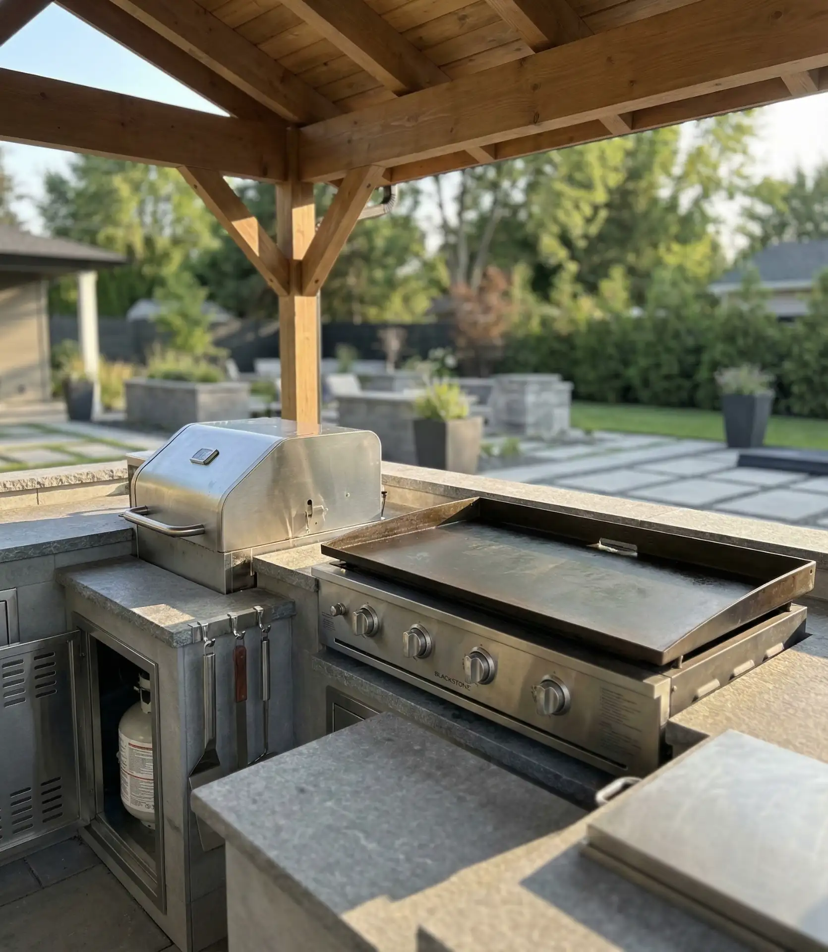 Premium Traeger and Blackstone Combo Setup 2