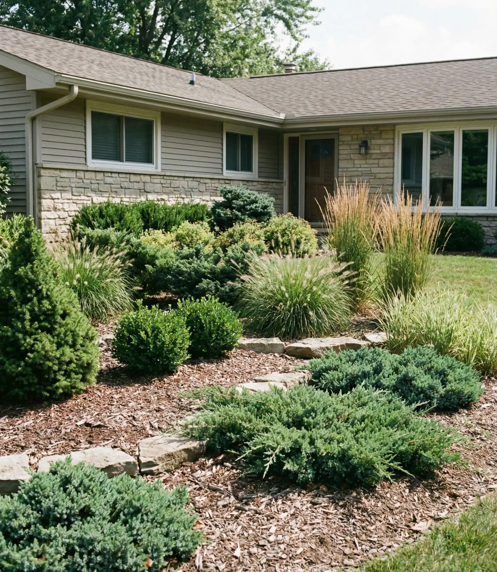 Ranch House Foundation Planting 2