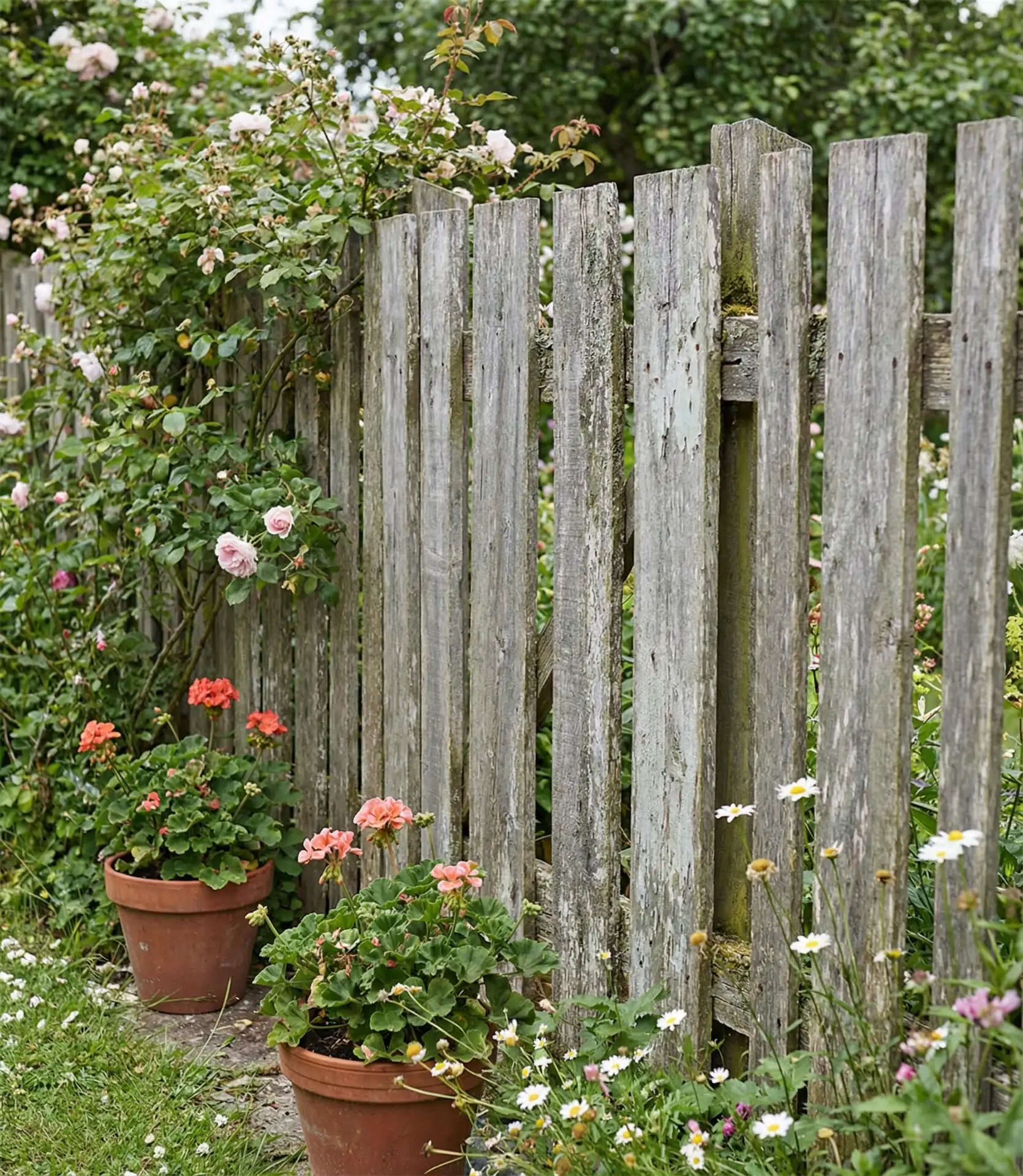 Reclaimed Barn Wood Rustic Boundary 1