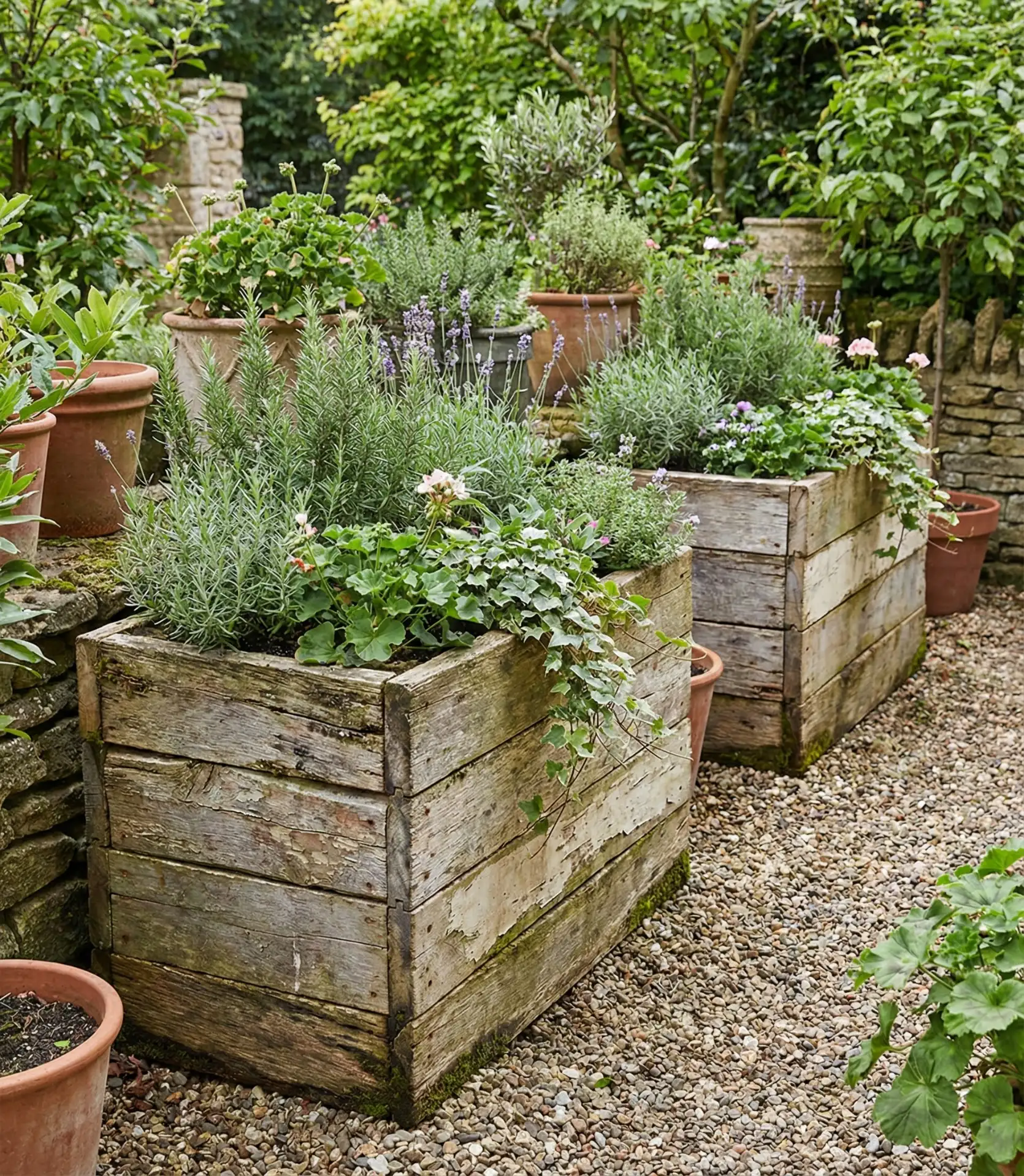 Reclaimed Material Planter Boxes 1