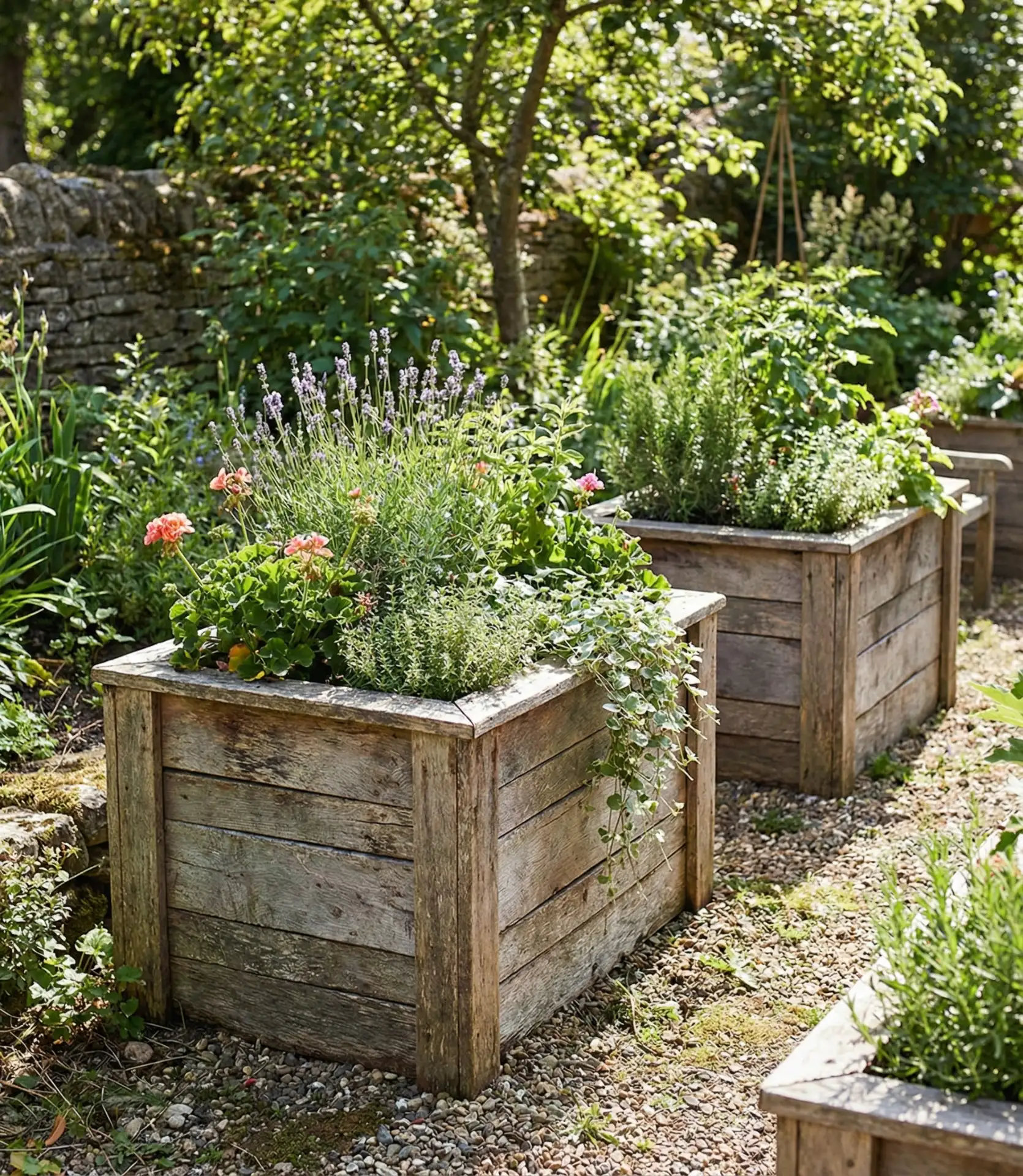 Reclaimed Material Planter Boxes 2