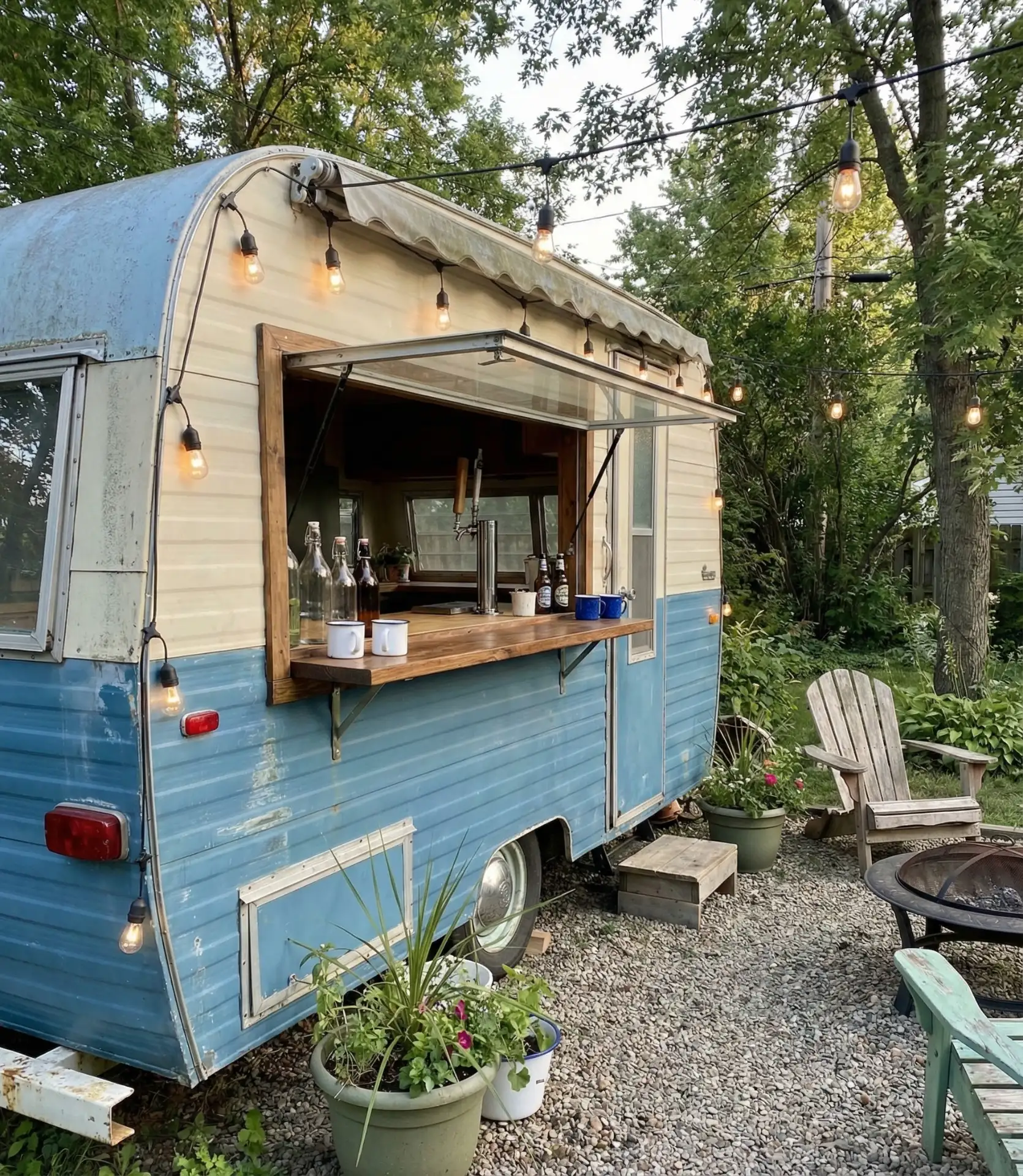 Retro Camper Bar Conversion 2