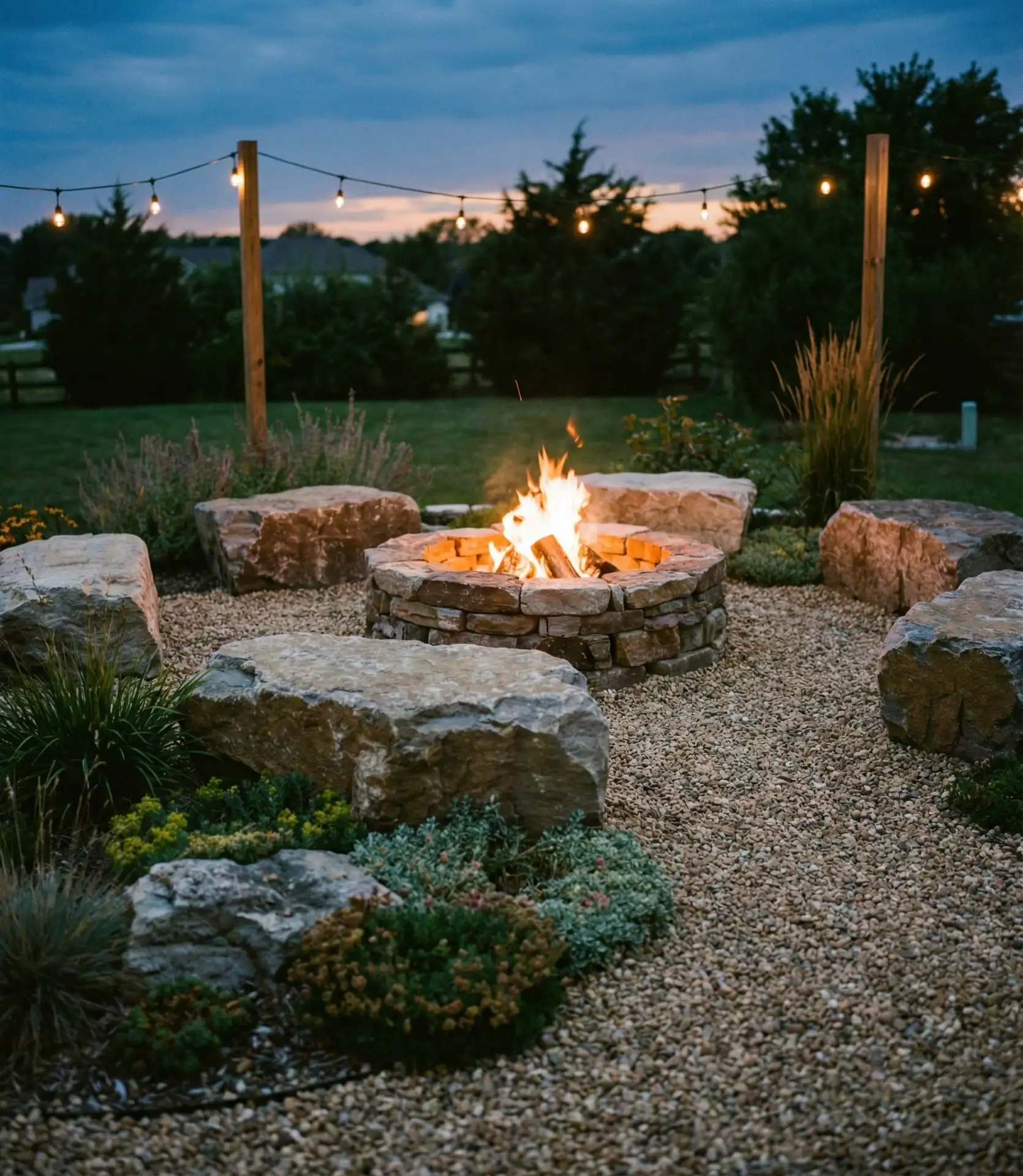 Rock Garden Fire Pit Social Hub 1