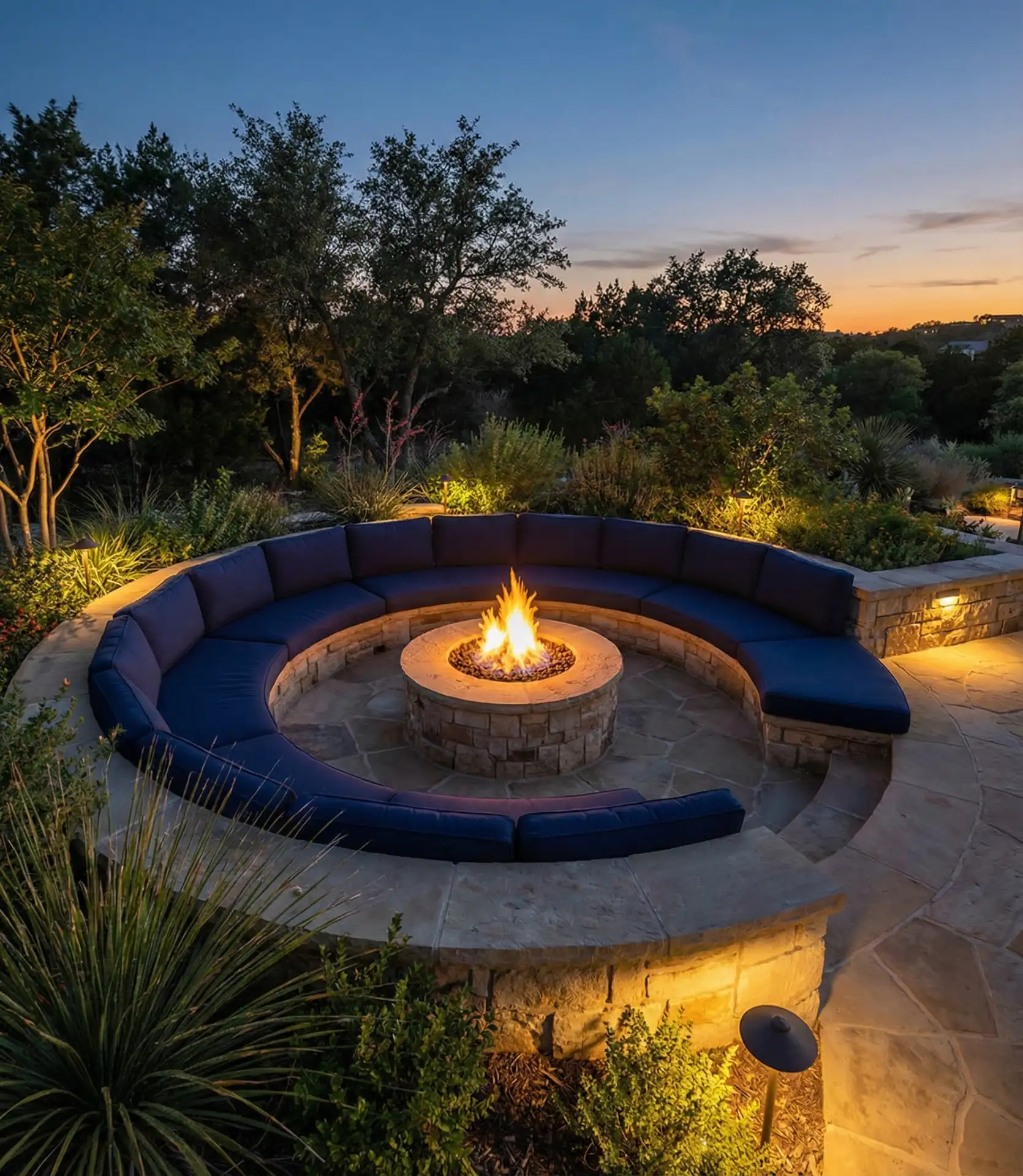 Round Conversation Pit 1