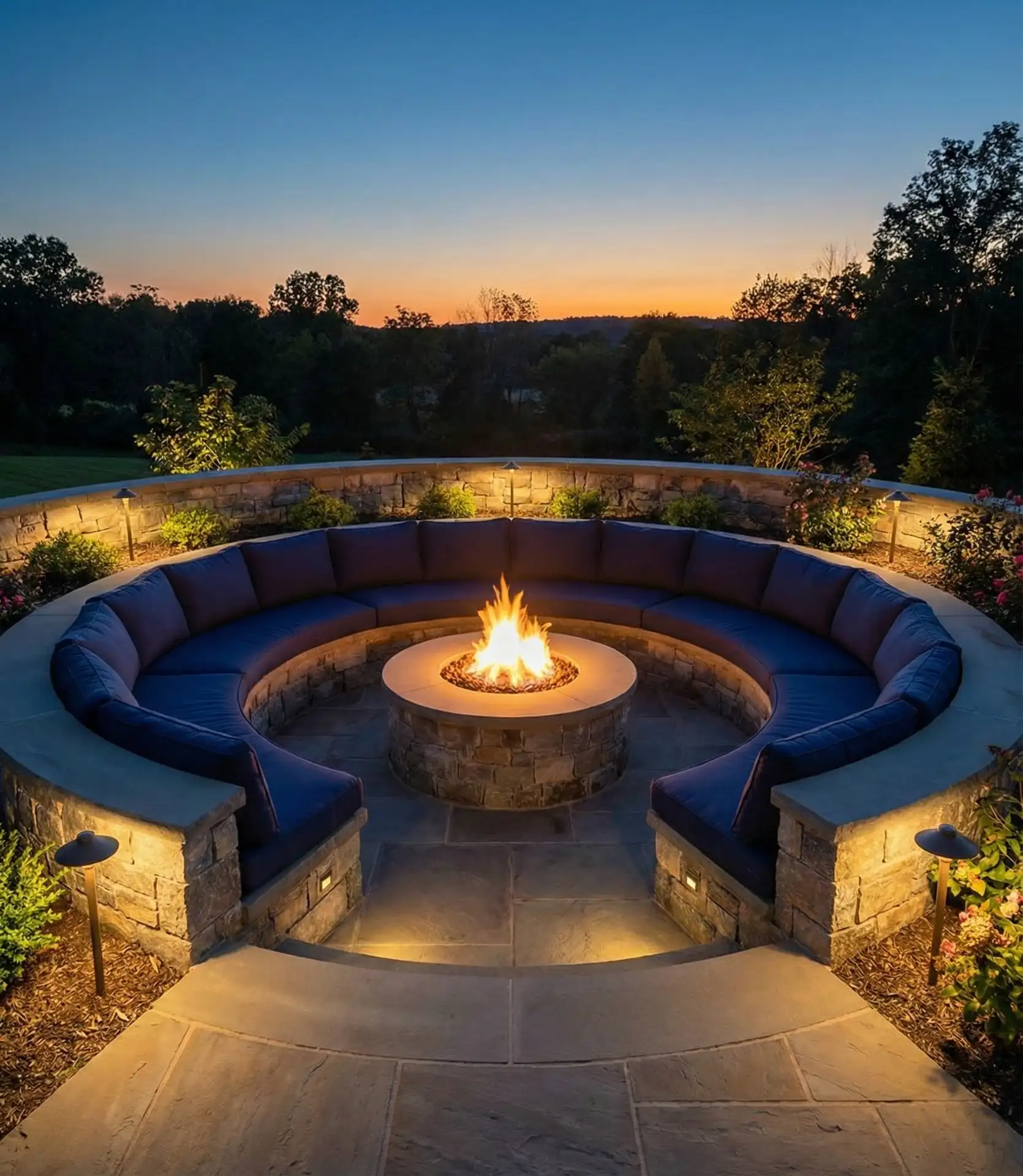 Round Conversation Pit 2